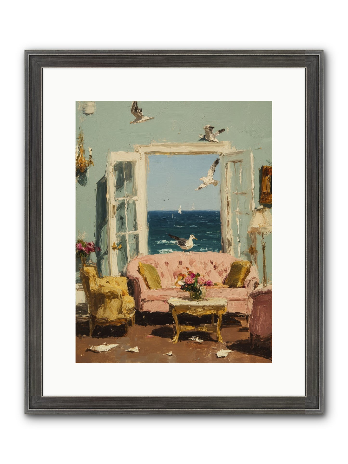 Mesmerized Moments Framed Print - Slimwoods Black/Silver 12x16