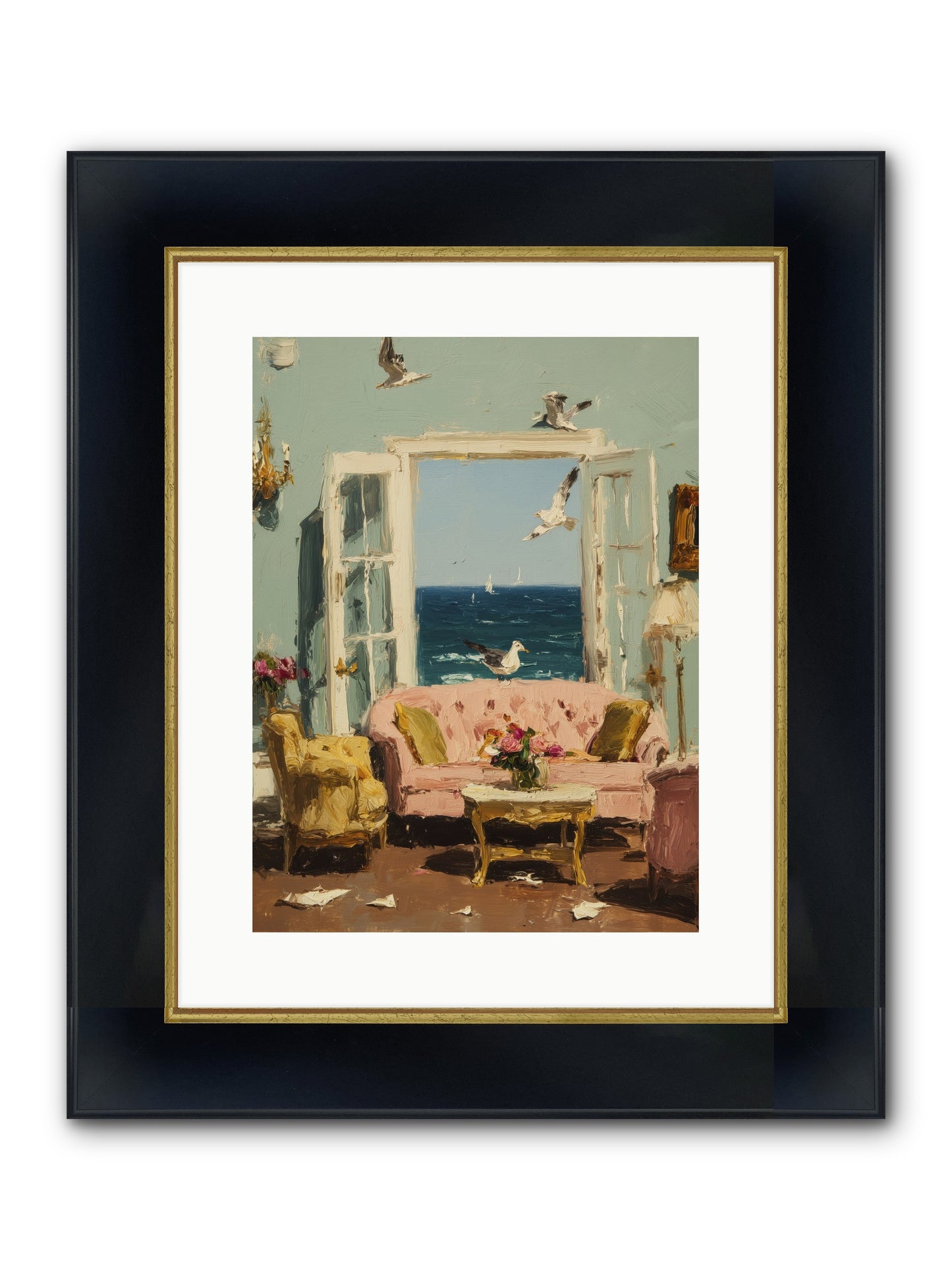 Mesmerized Moments Framed Print - Wide Black w/Gold 12x16