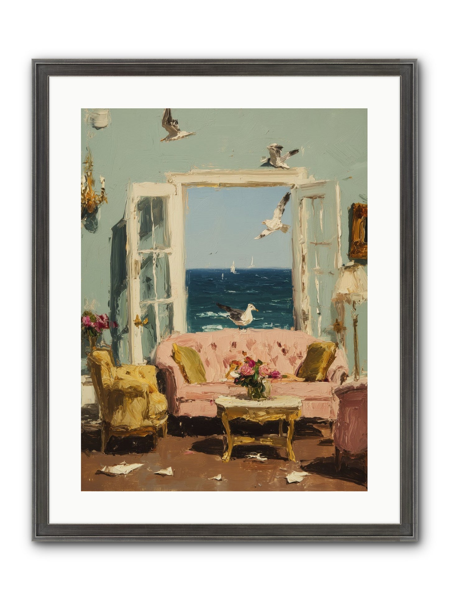 Mesmerized Moments Framed Print - Slimwoods Black/Silver 18x24