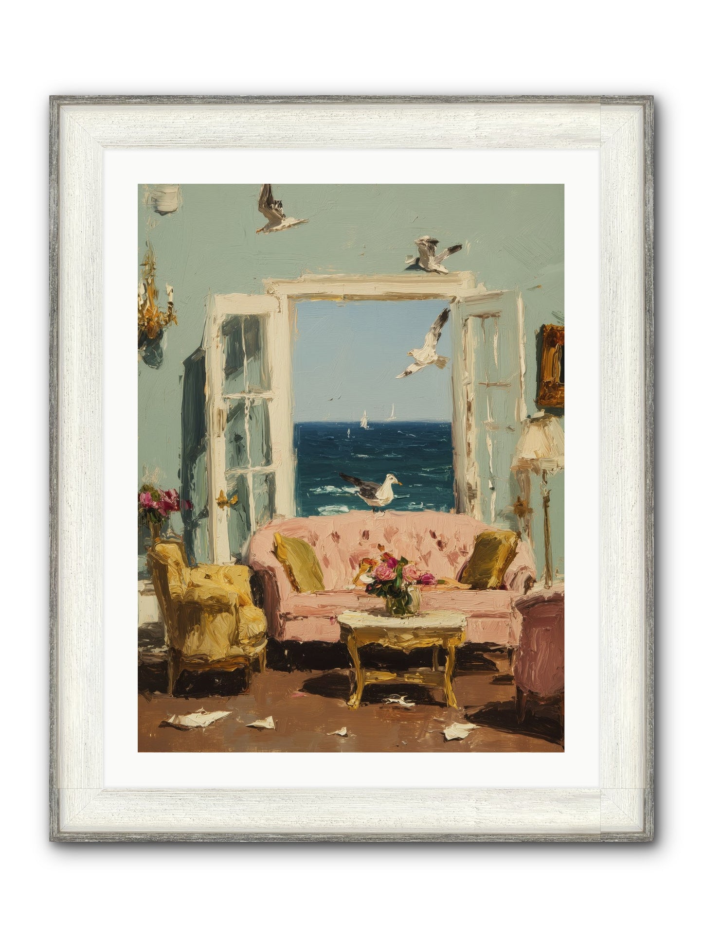 Mesmerized Moments Framed Print - Driftwood White 24x32