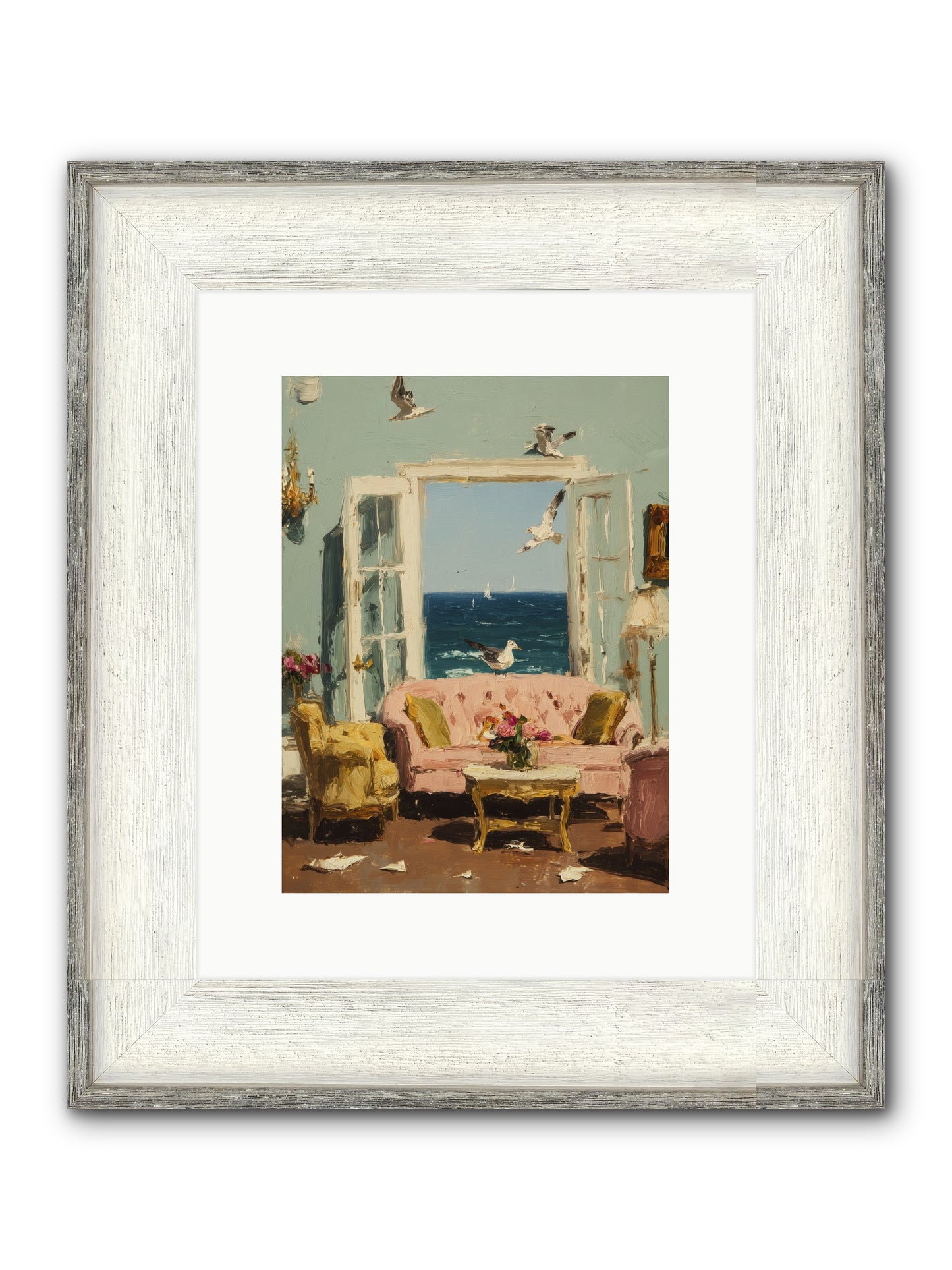 Mesmerized Moments Framed Print - Driftwood White 9x12