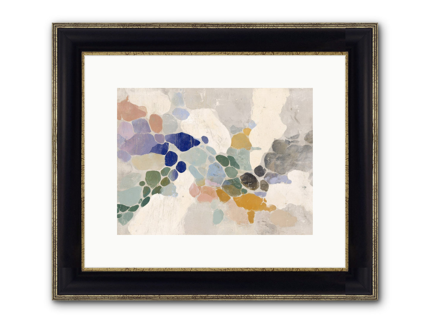 Mica Framed Print - Black & Gold 12x9