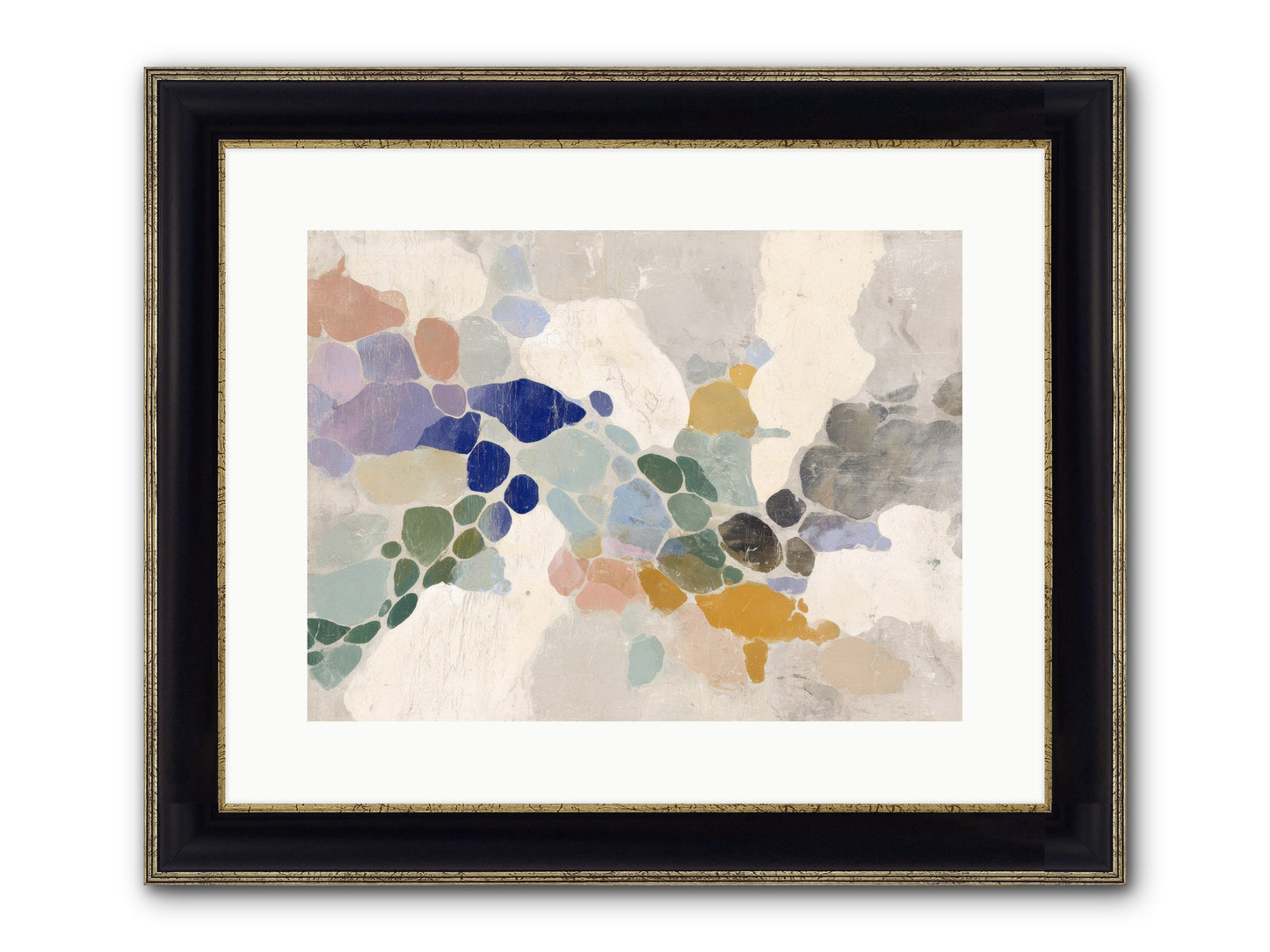 Mica Framed Print - Black & Gold 16x12