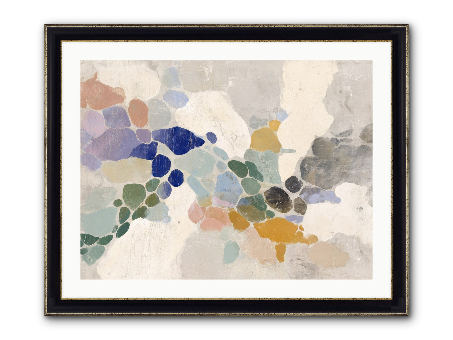 Mica Framed Print - Black & Gold 32x24