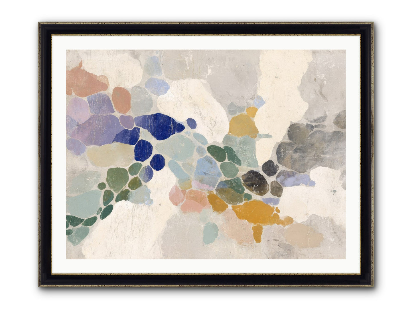 Mica Framed Print - Black & Gold 40x30
