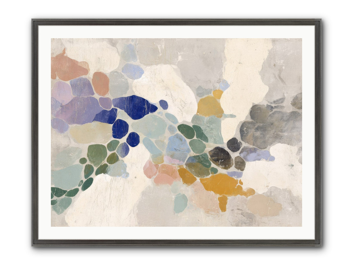 Mica Framed Print - Slimwoods Black/Silver 40x30