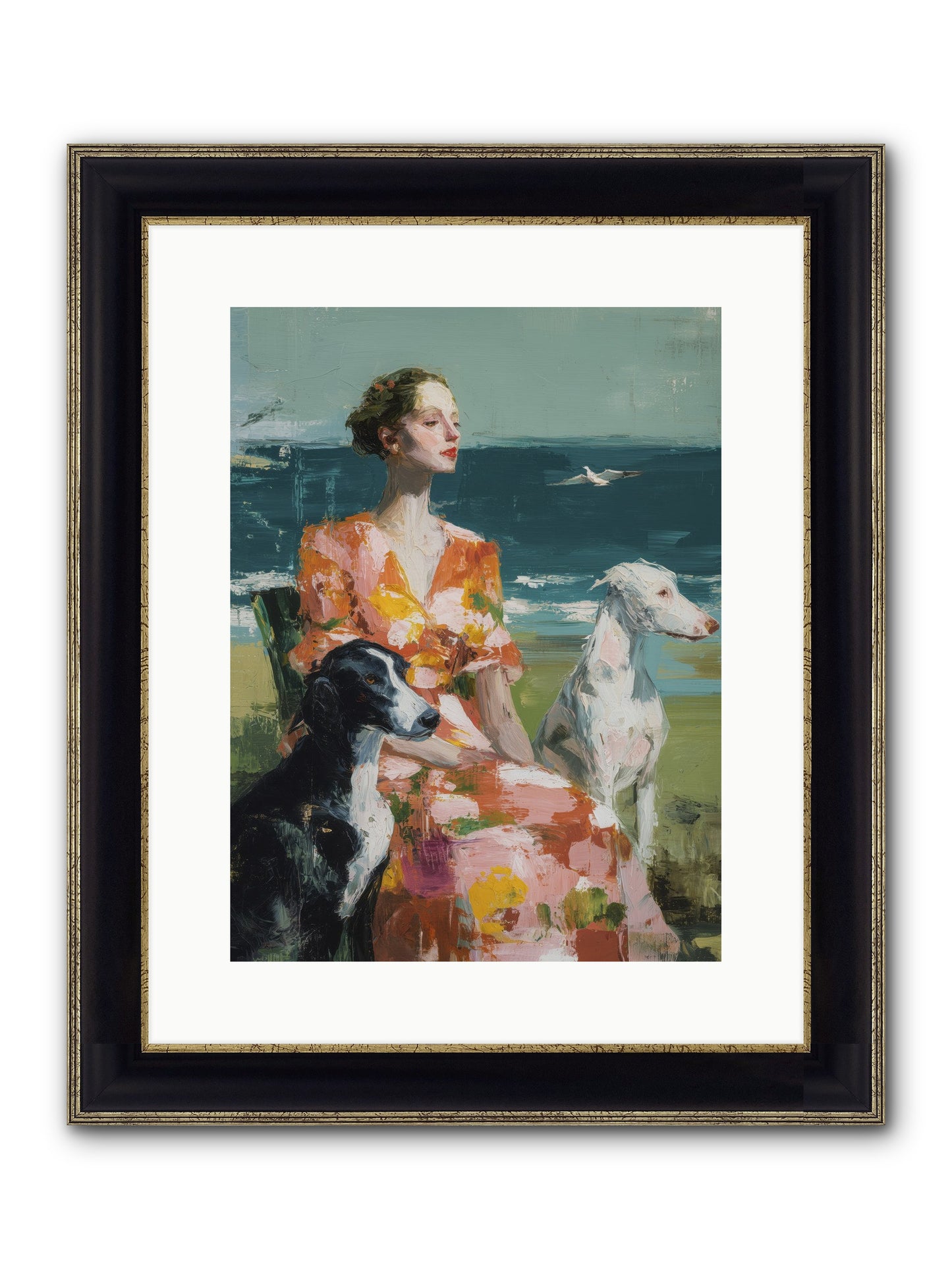 Midday Dreams Framed Print - Black & Gold 12x16