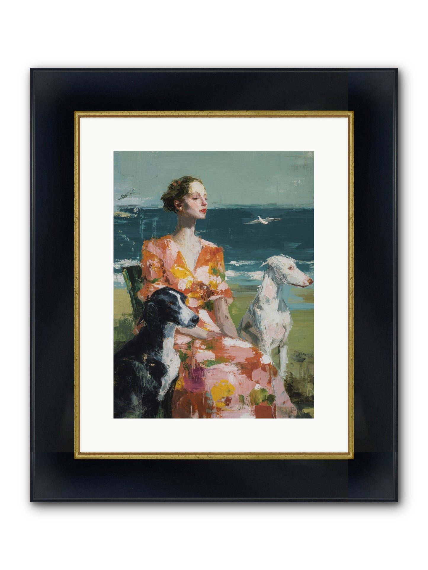Midday Dreams Framed Print - Wide Black w/Gold 12x16