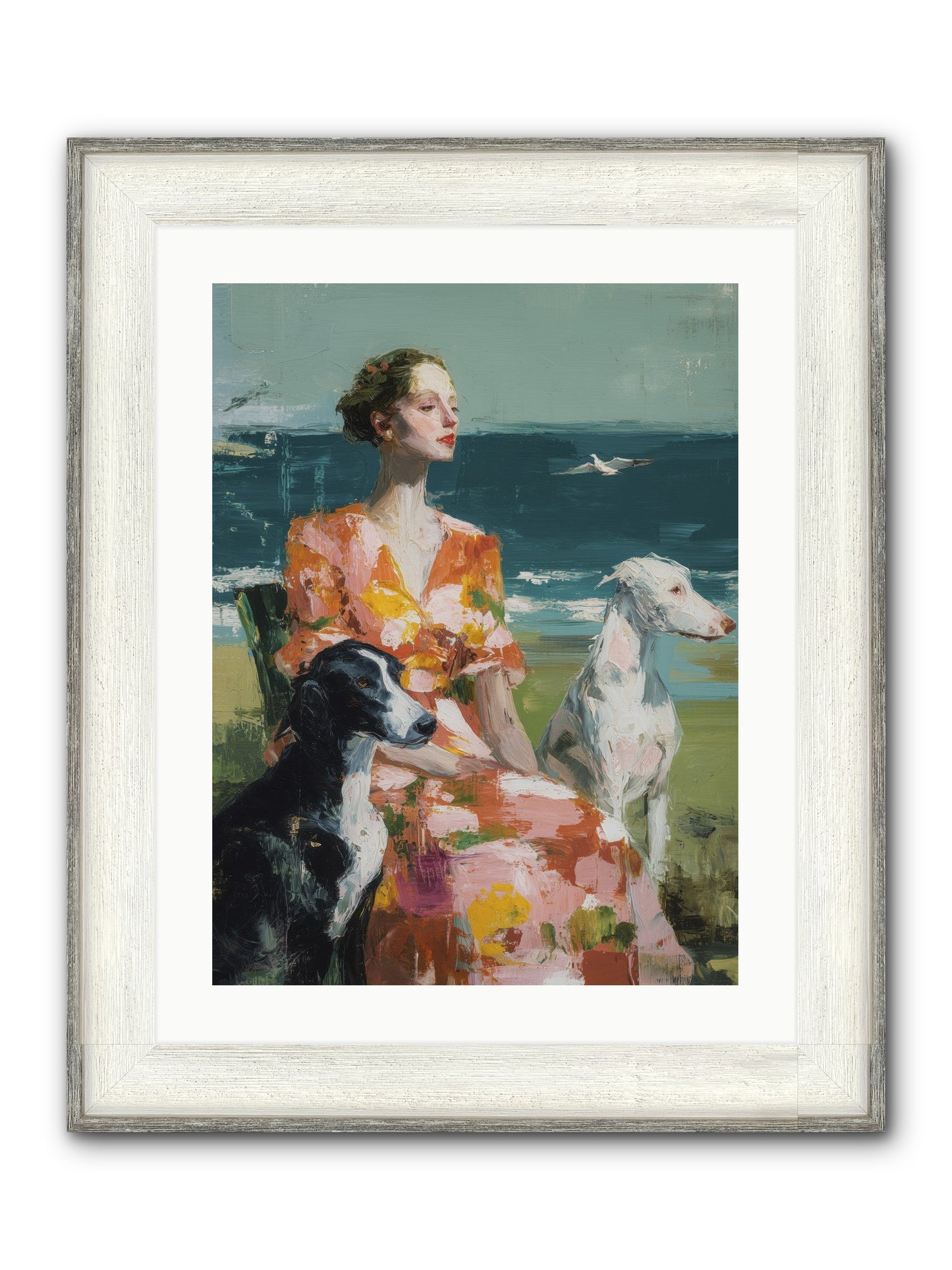 Midday Dreams Framed Print - Driftwood White 18x24
