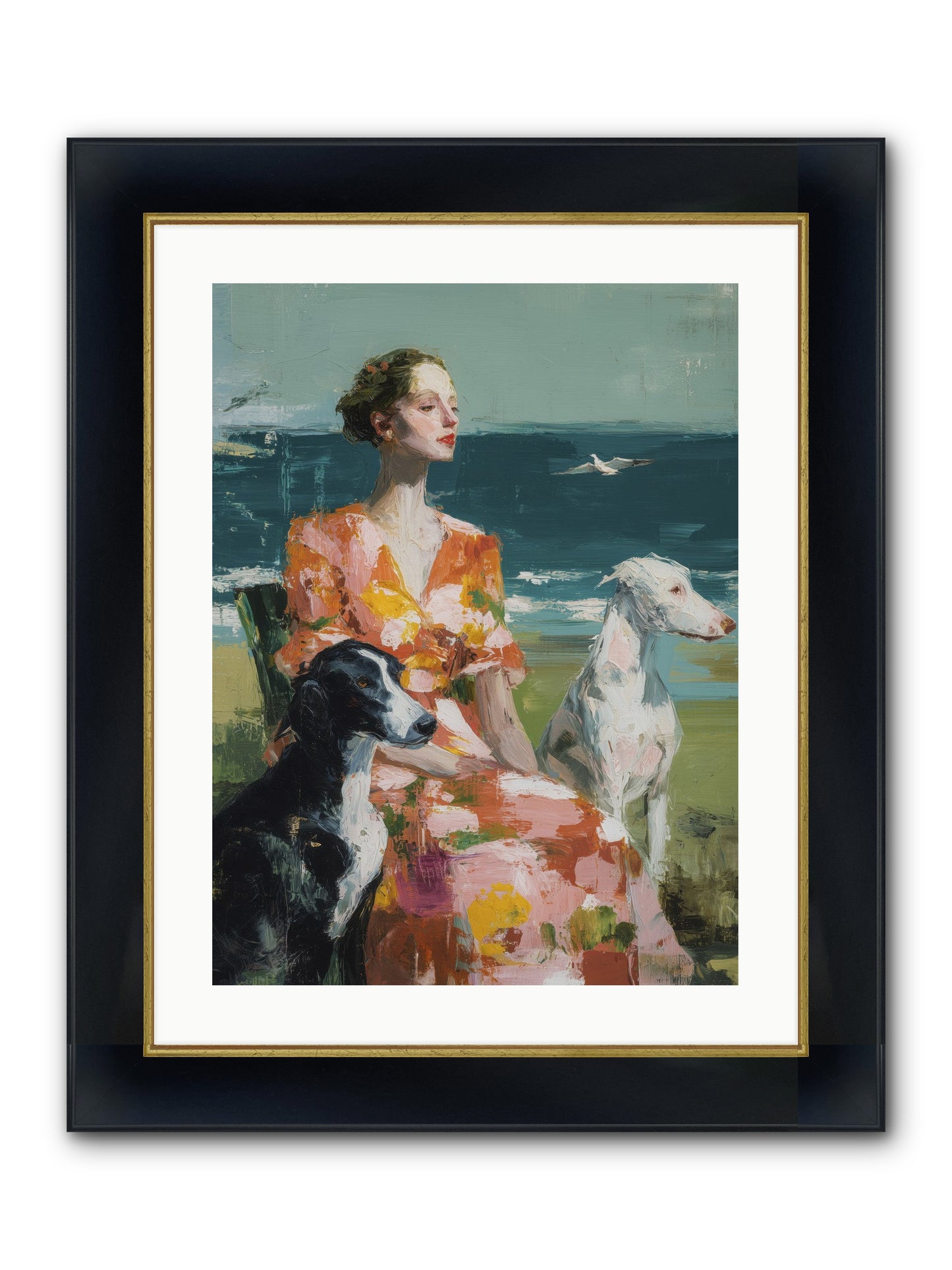 Midday Dreams Framed Print - Wide Black w/Gold 18x24