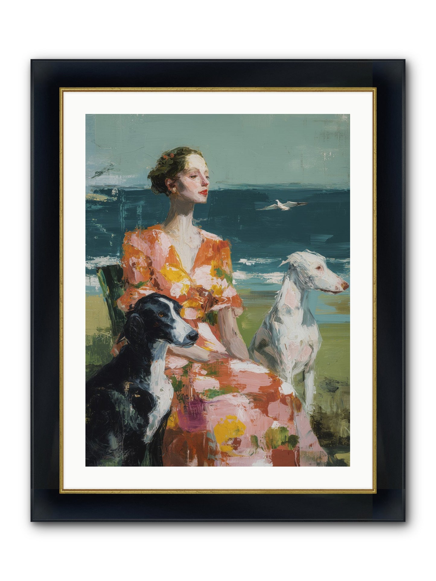Midday Dreams Framed Print - Wide Black w/Gold 24x32