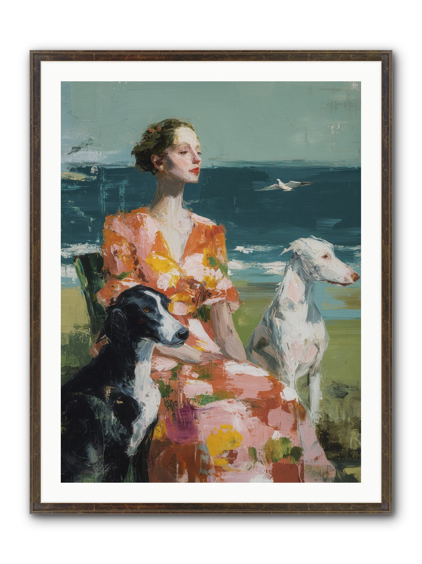Midday Dreams Framed Print - Slimwoods Black/Gold 30x40