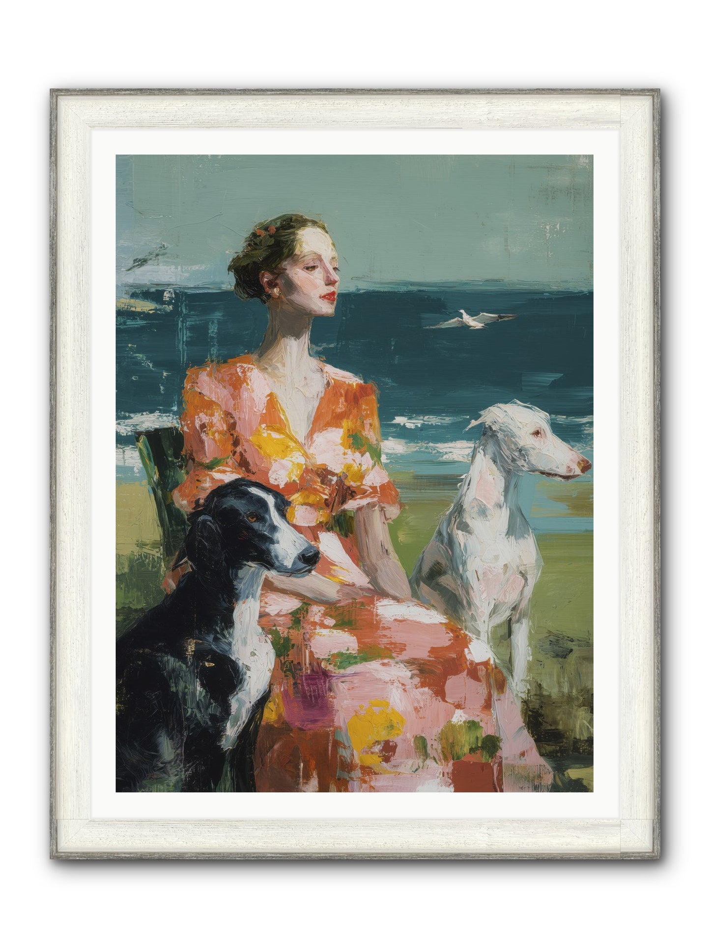 Midday Dreams Framed Print - Driftwood White 36x48