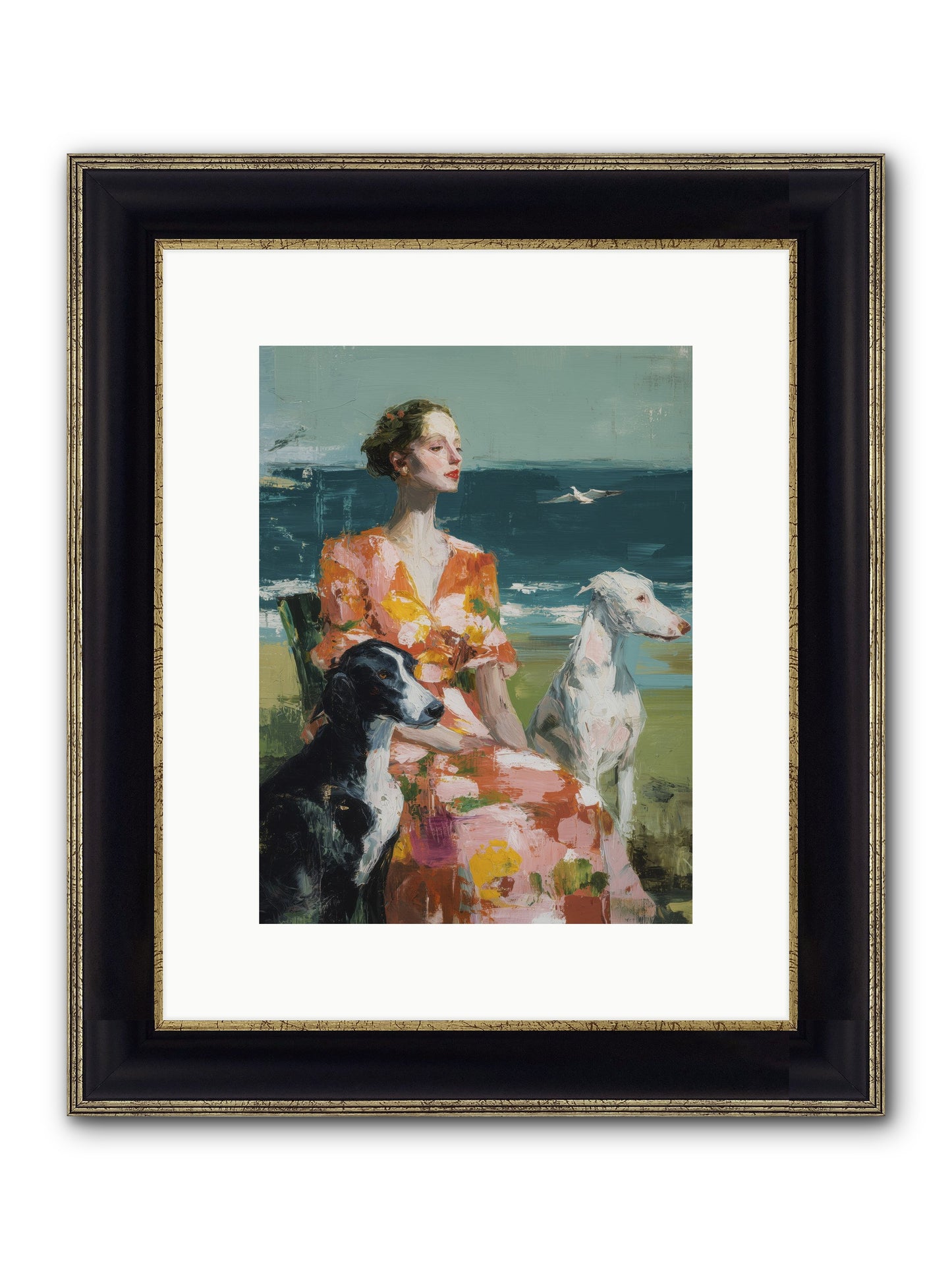 Midday Dreams Framed Print - Black & Gold 9x12