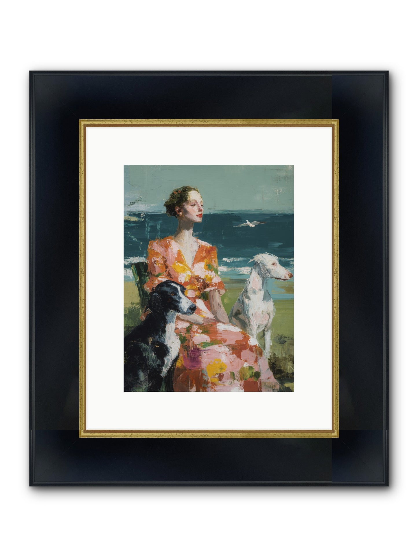 Midday Dreams Framed Print - Wide Black w/Gold 9x12