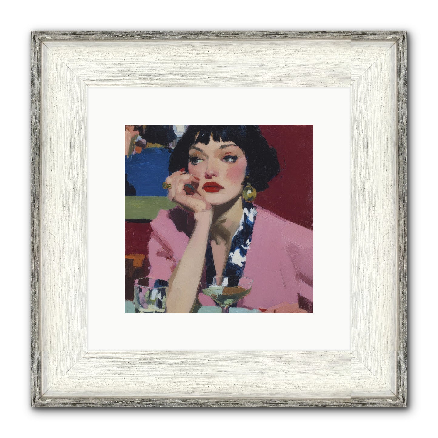 Midday Rebellion Framed Print - Driftwood White 10x10