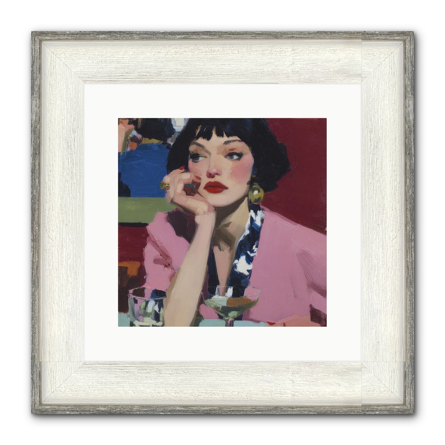 Midday Rebellion Framed Print - Driftwood White 12x12