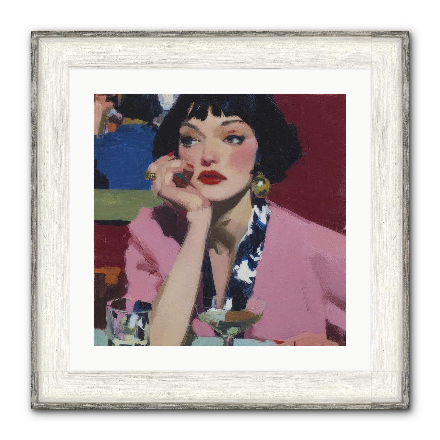Midday Rebellion Framed Print - Driftwood White 20x20