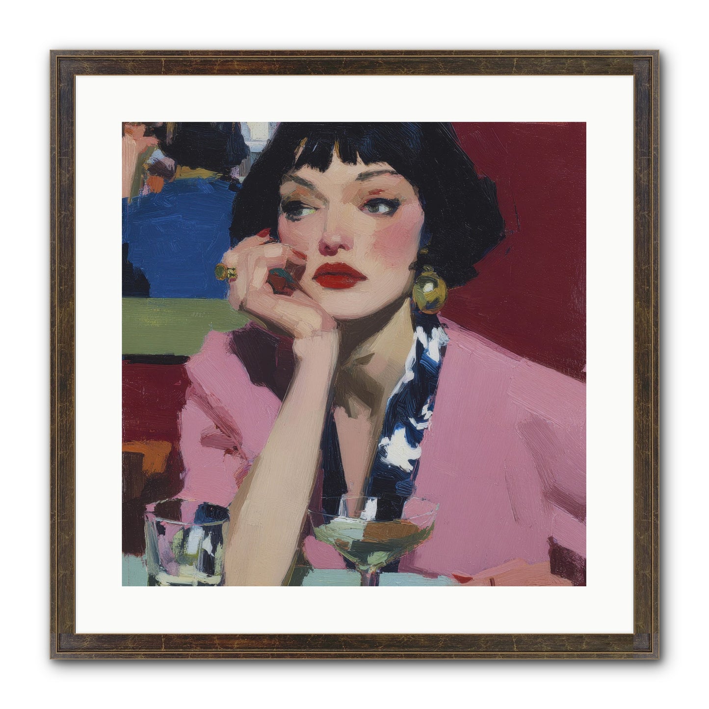 Midday Rebellion Framed Print - Slimwoods Black/Gold 20x20