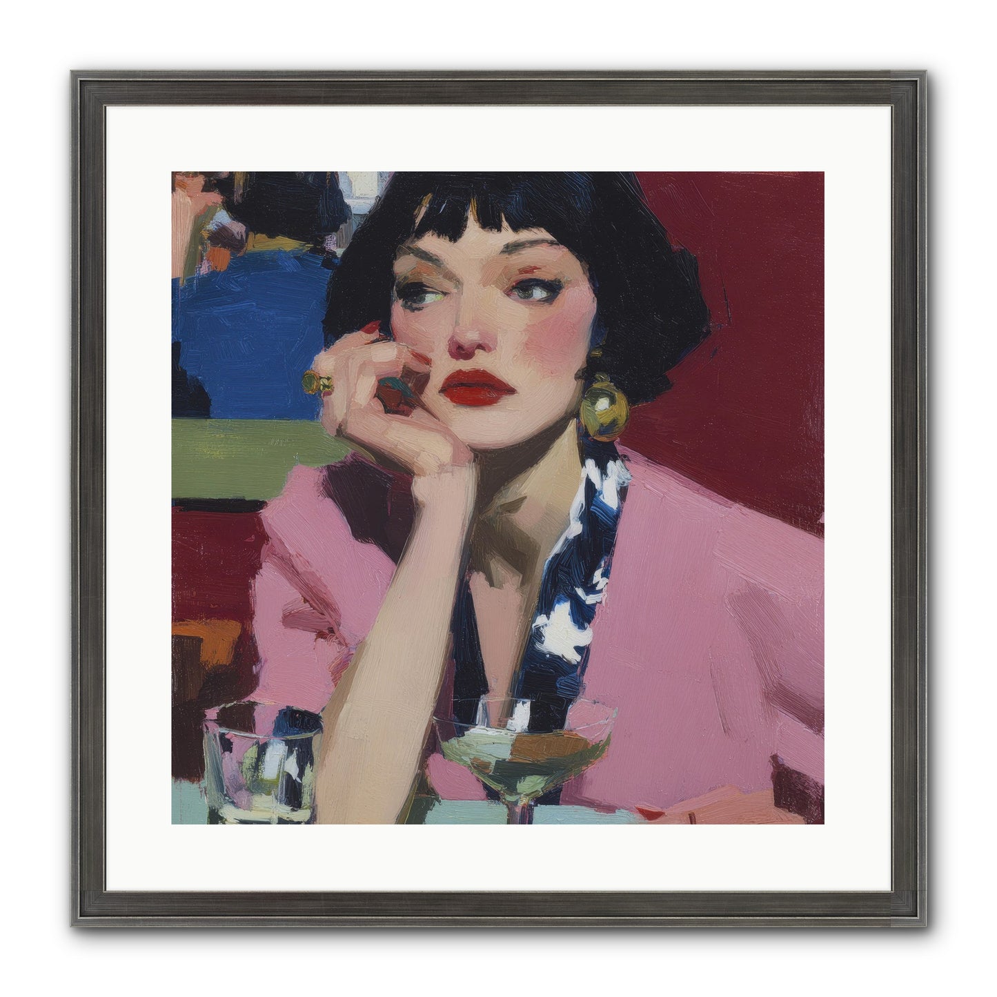 Midday Rebellion Framed Print - Slimwoods Black/Silver 20x20