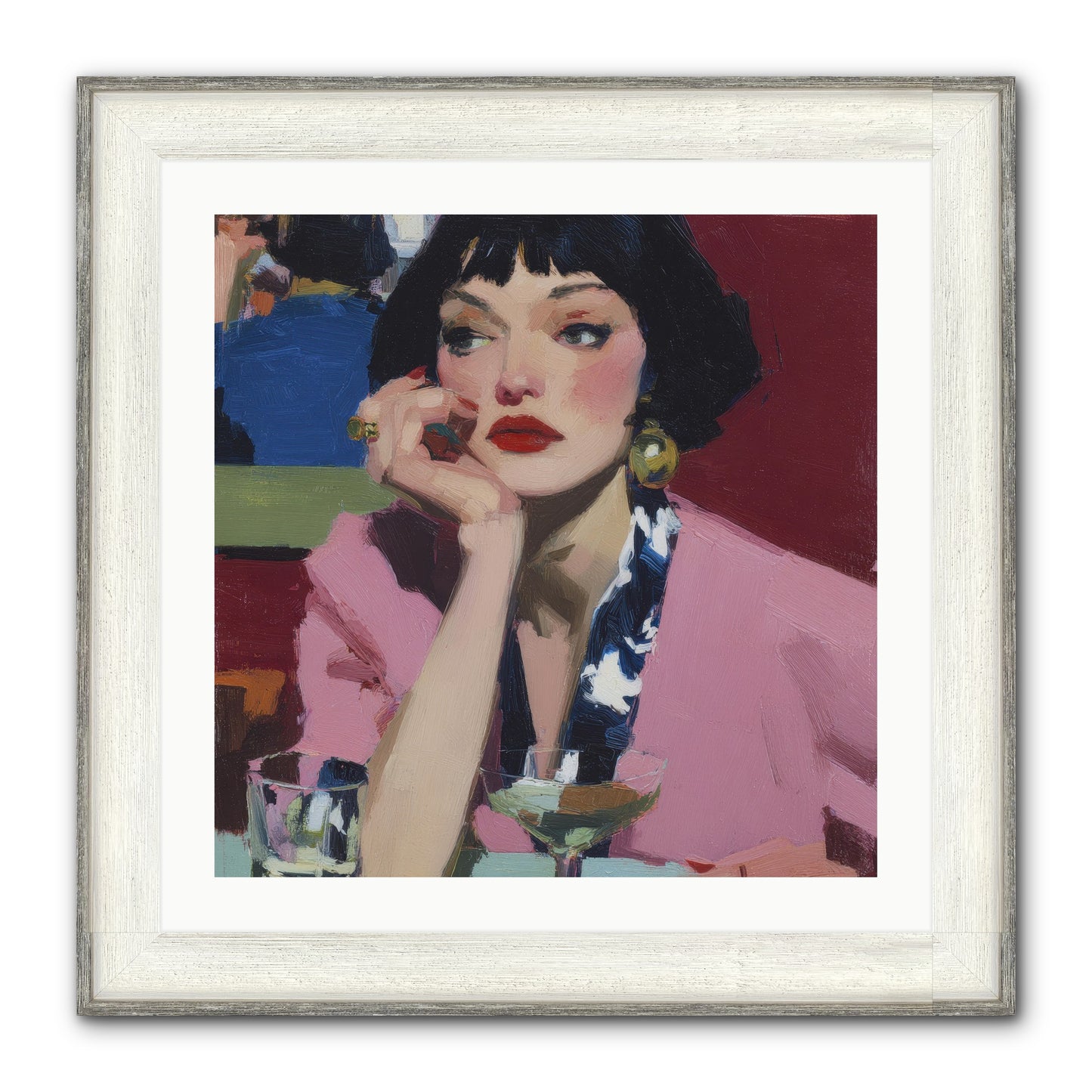 Midday Rebellion Framed Print - Driftwood White 24x24