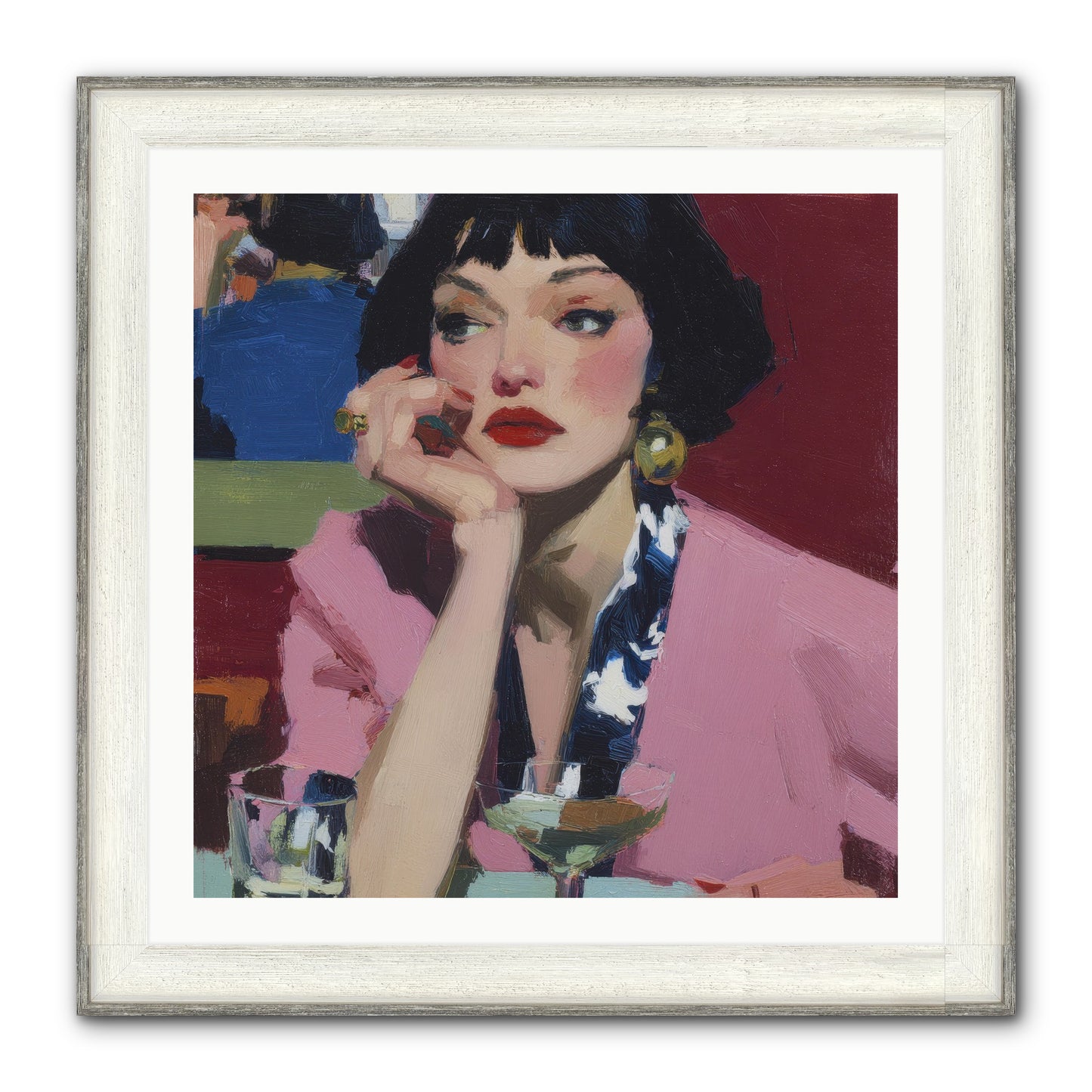 Midday Rebellion Framed Print - Driftwood White 30x30