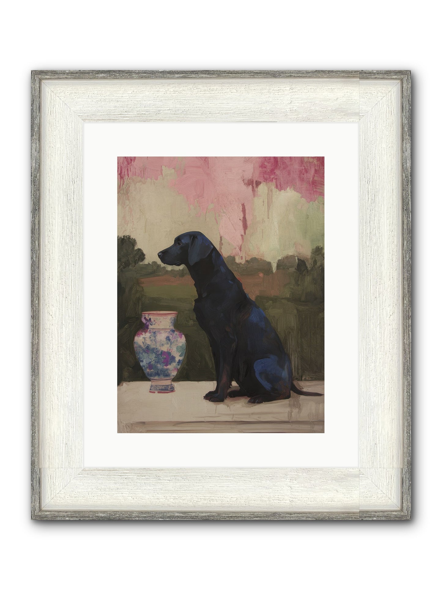 Midnight Chapter Framed Print - Driftwood White 12x16