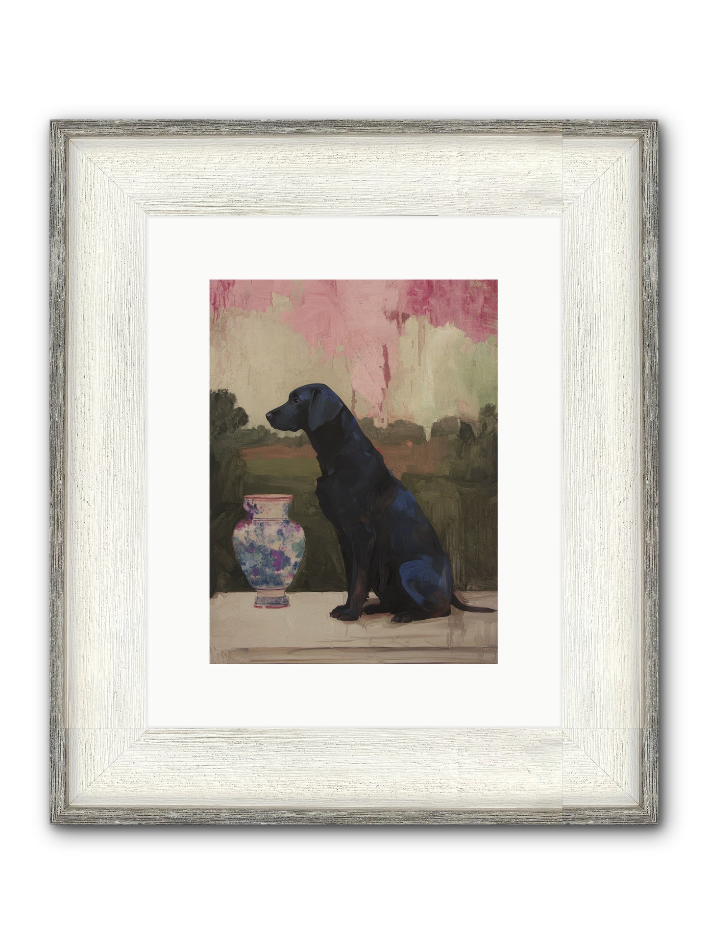 Midnight Chapter Framed Print - Driftwood White 9x12