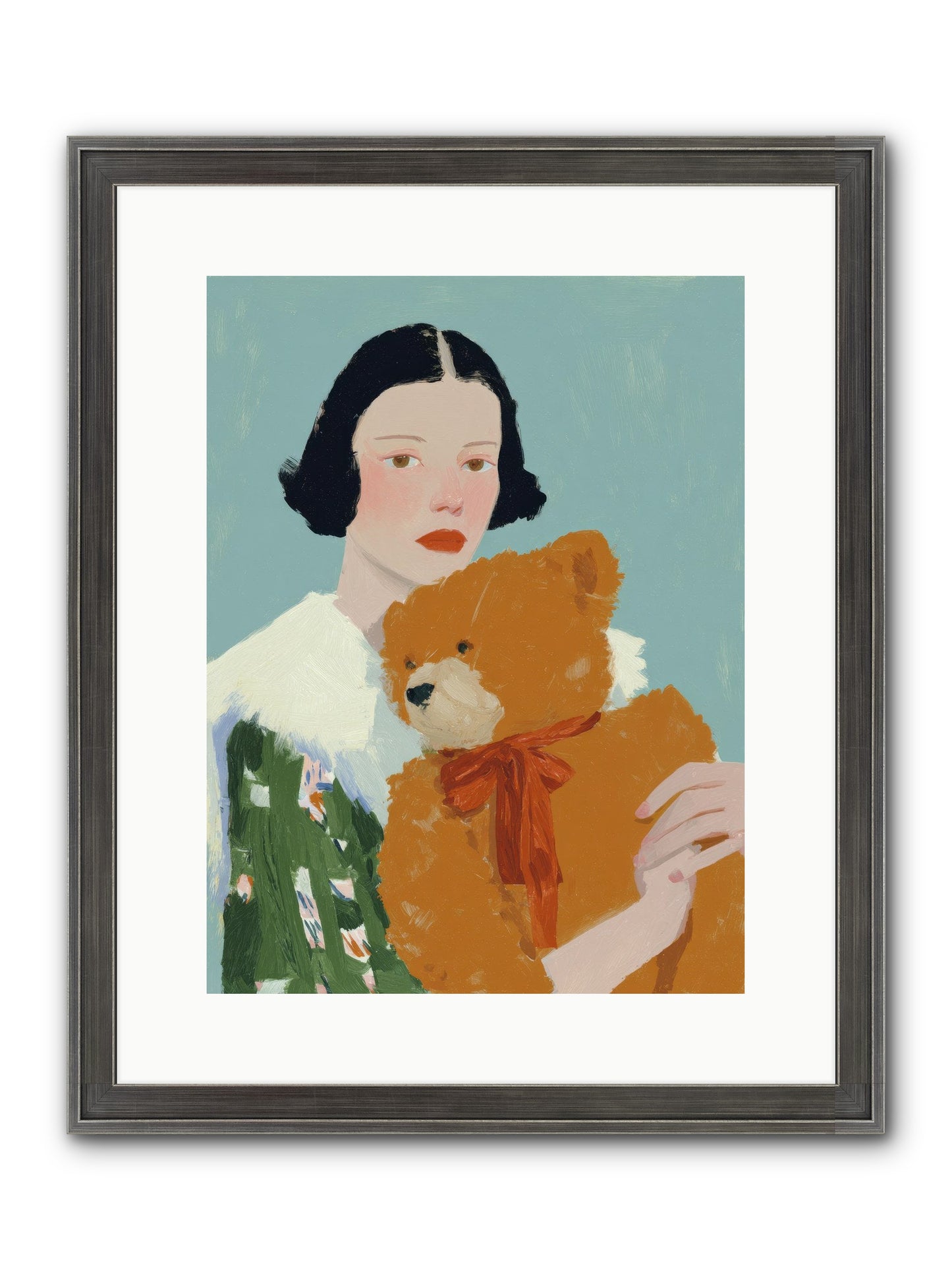 Midnight Conversation Framed Print - Slimwoods Black/Silver 12x16