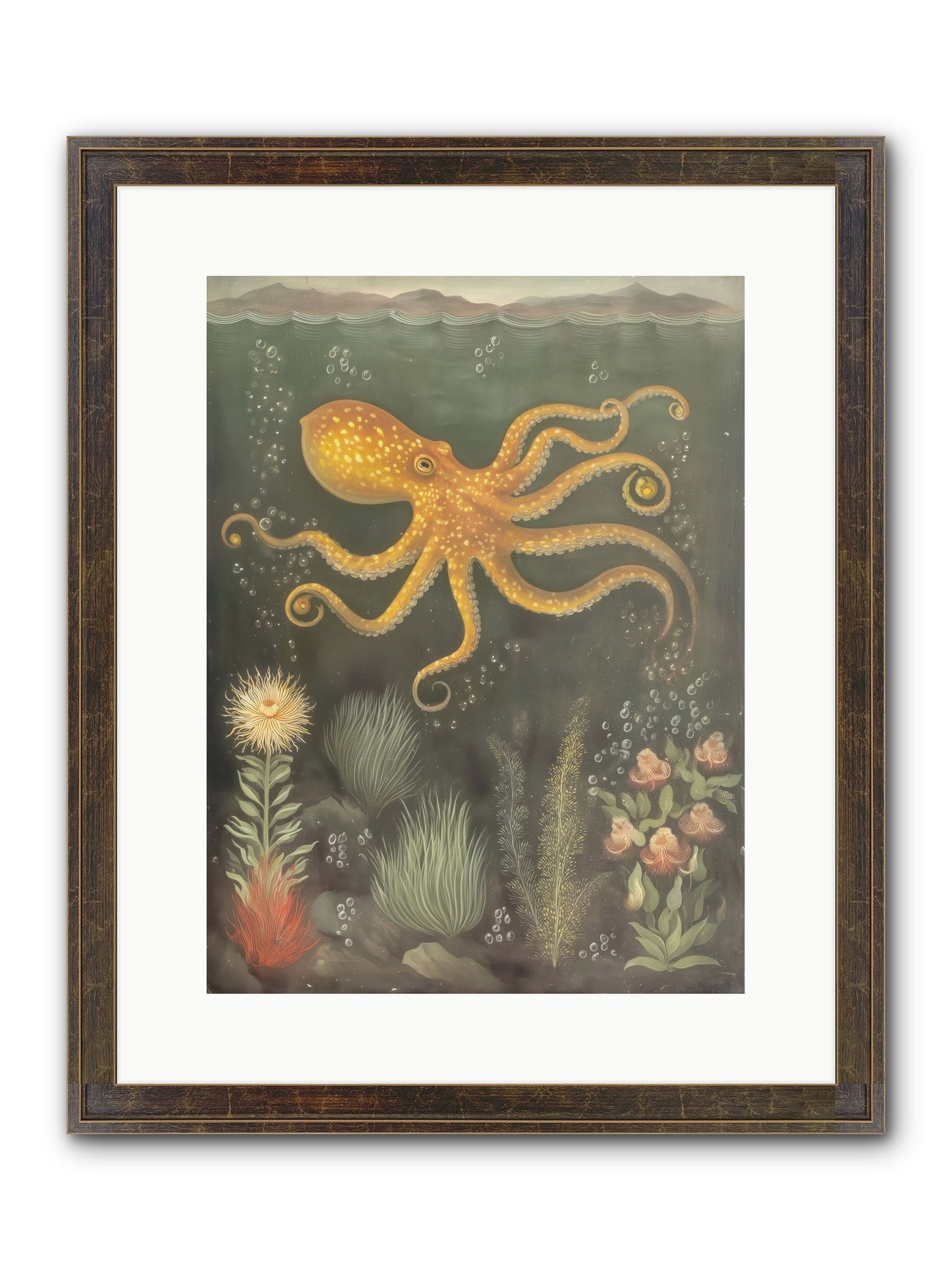 Midnight Dancer Framed Print - Slimwoods Black/Gold 12x16