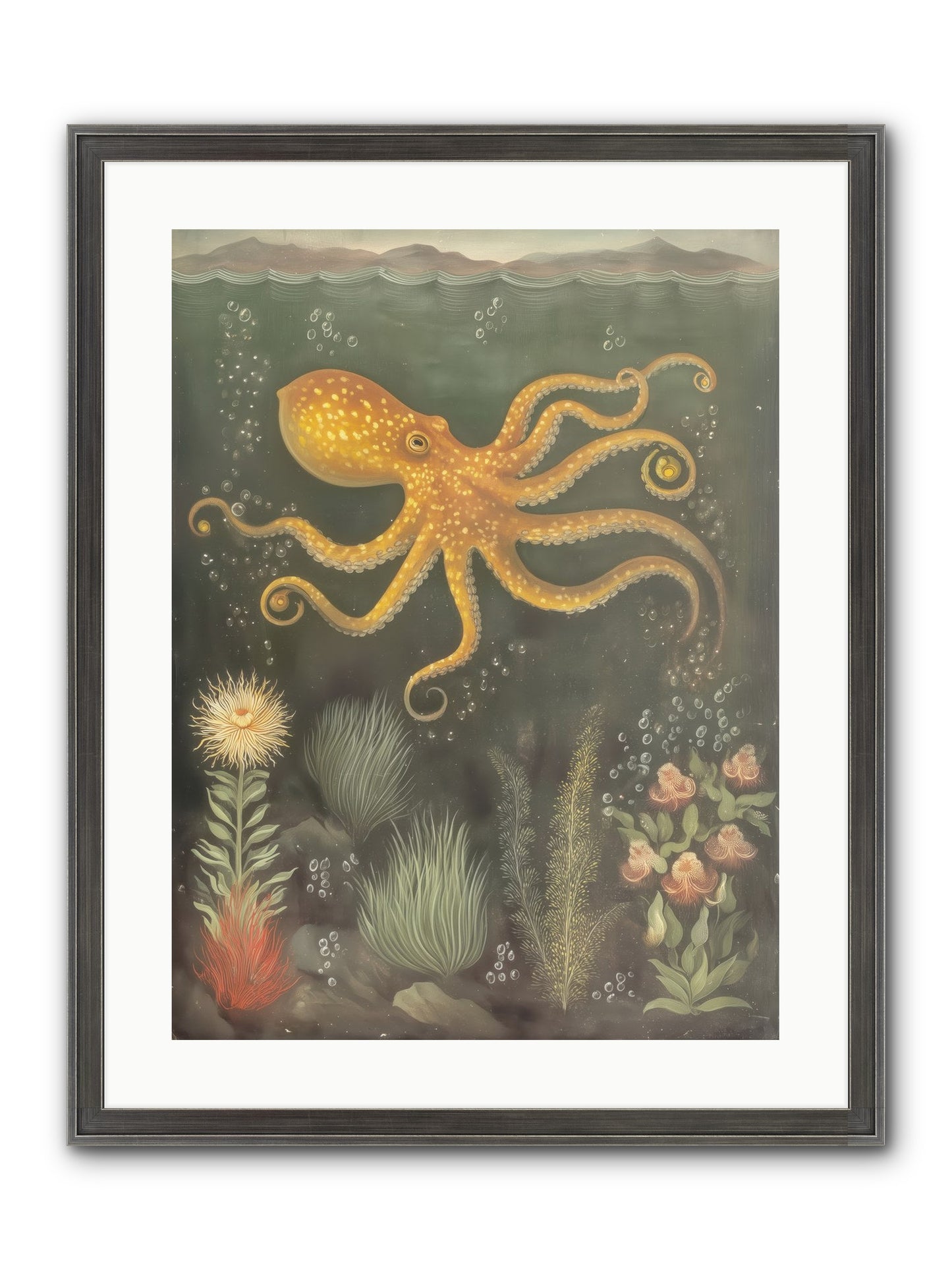 Midnight Dancer Framed Print - Slimwoods Black/Silver 18x24