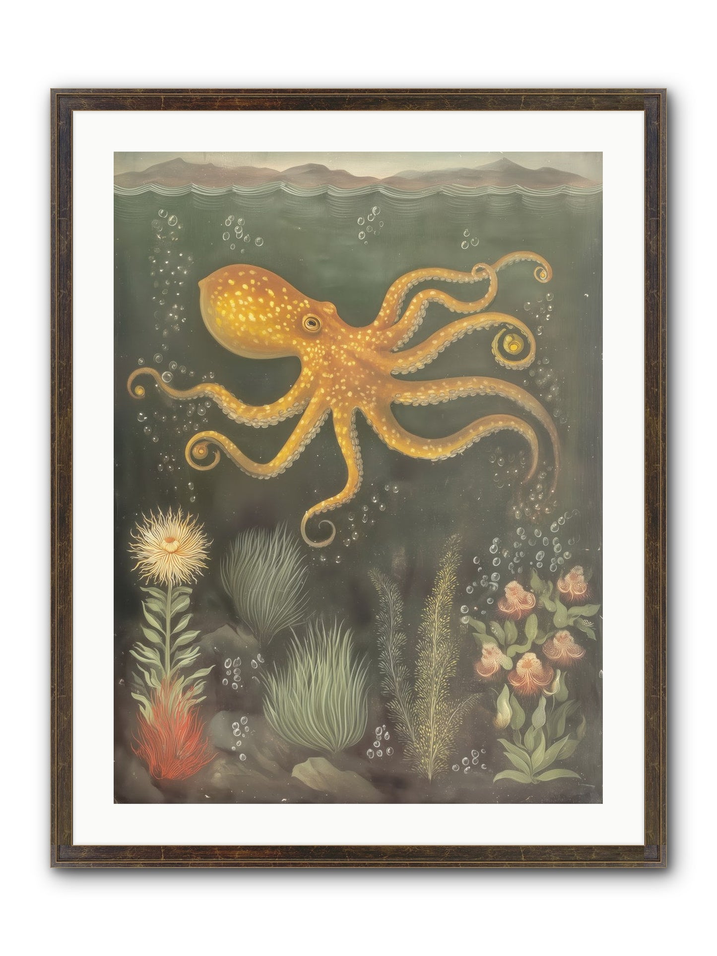 Midnight Dancer Framed Print - Slimwoods Black/Gold 24x32