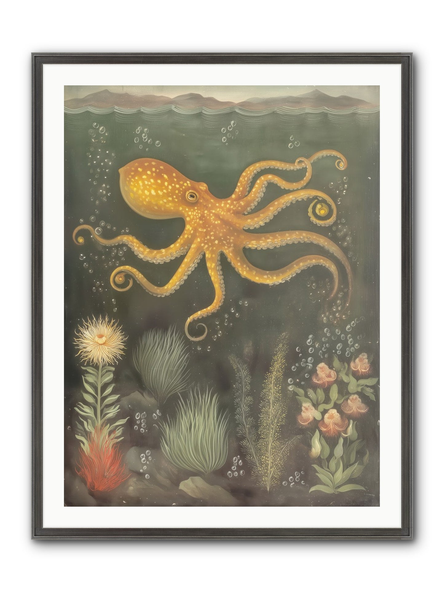 Midnight Dancer Framed Print - Slimwoods Black/Silver 30x40