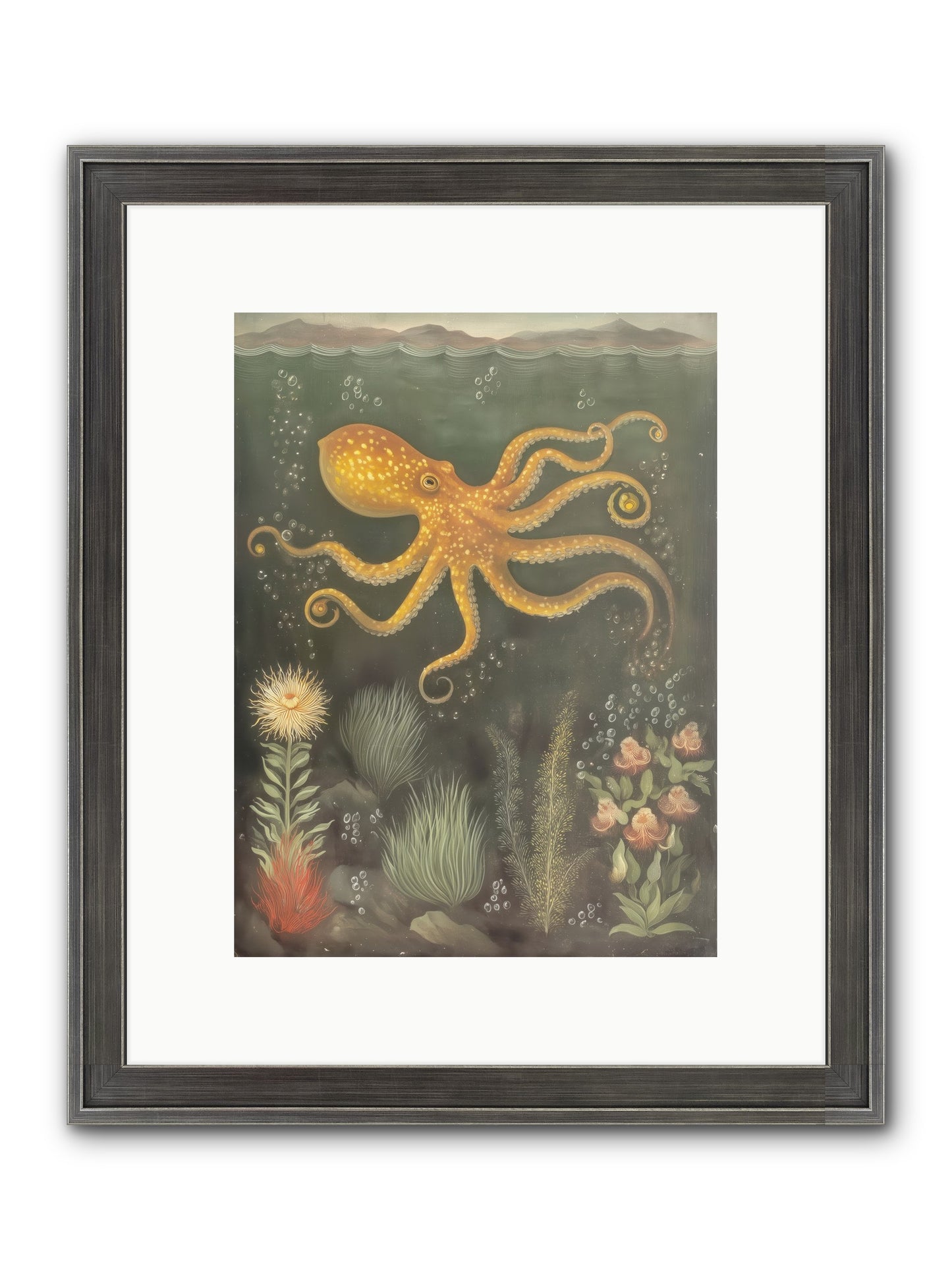 Midnight Dancer Framed Print - Slimwoods Black/Silver 9x12