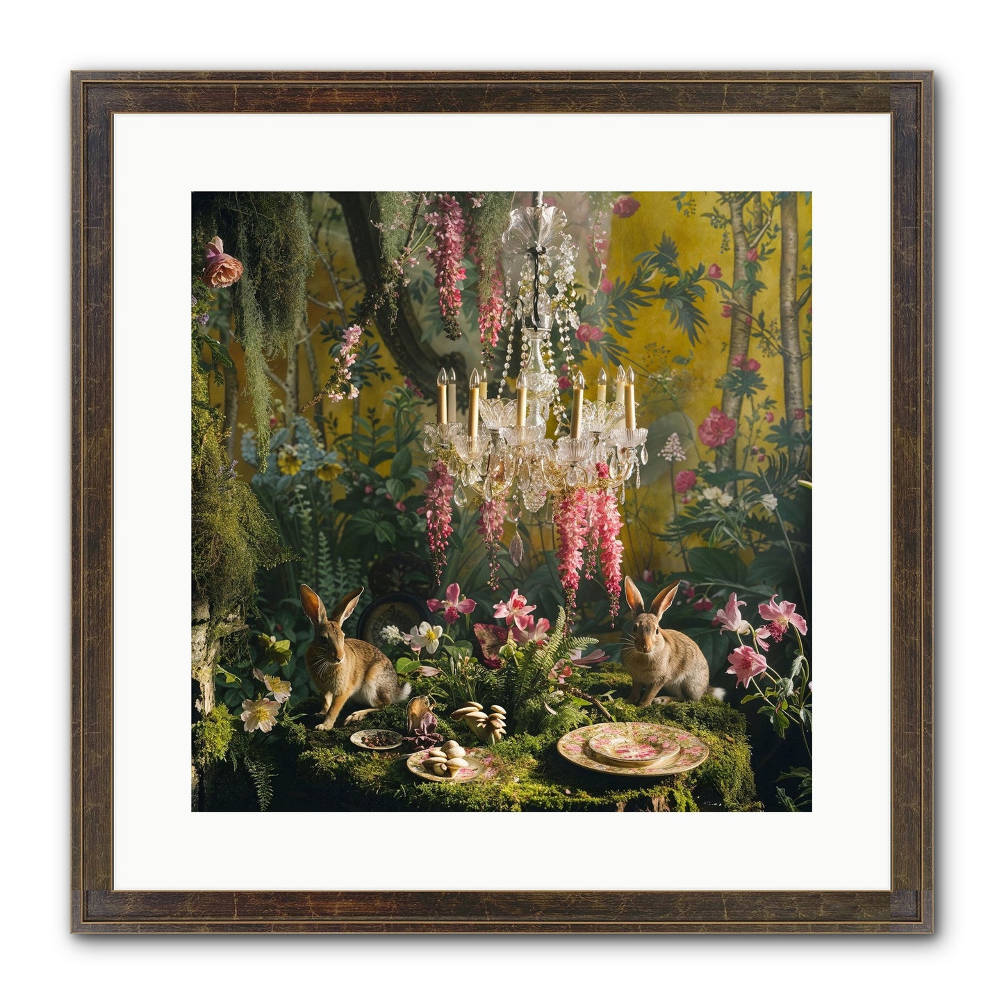 Midnight In Paris Framed Print - Slimwoods Black/Gold 16x16