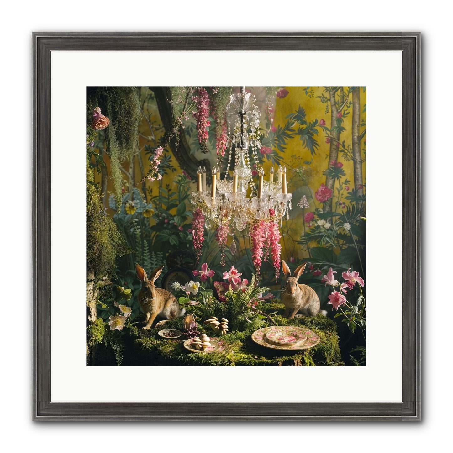 Midnight In Paris Framed Print - Slimwoods Black/Silver 16x16