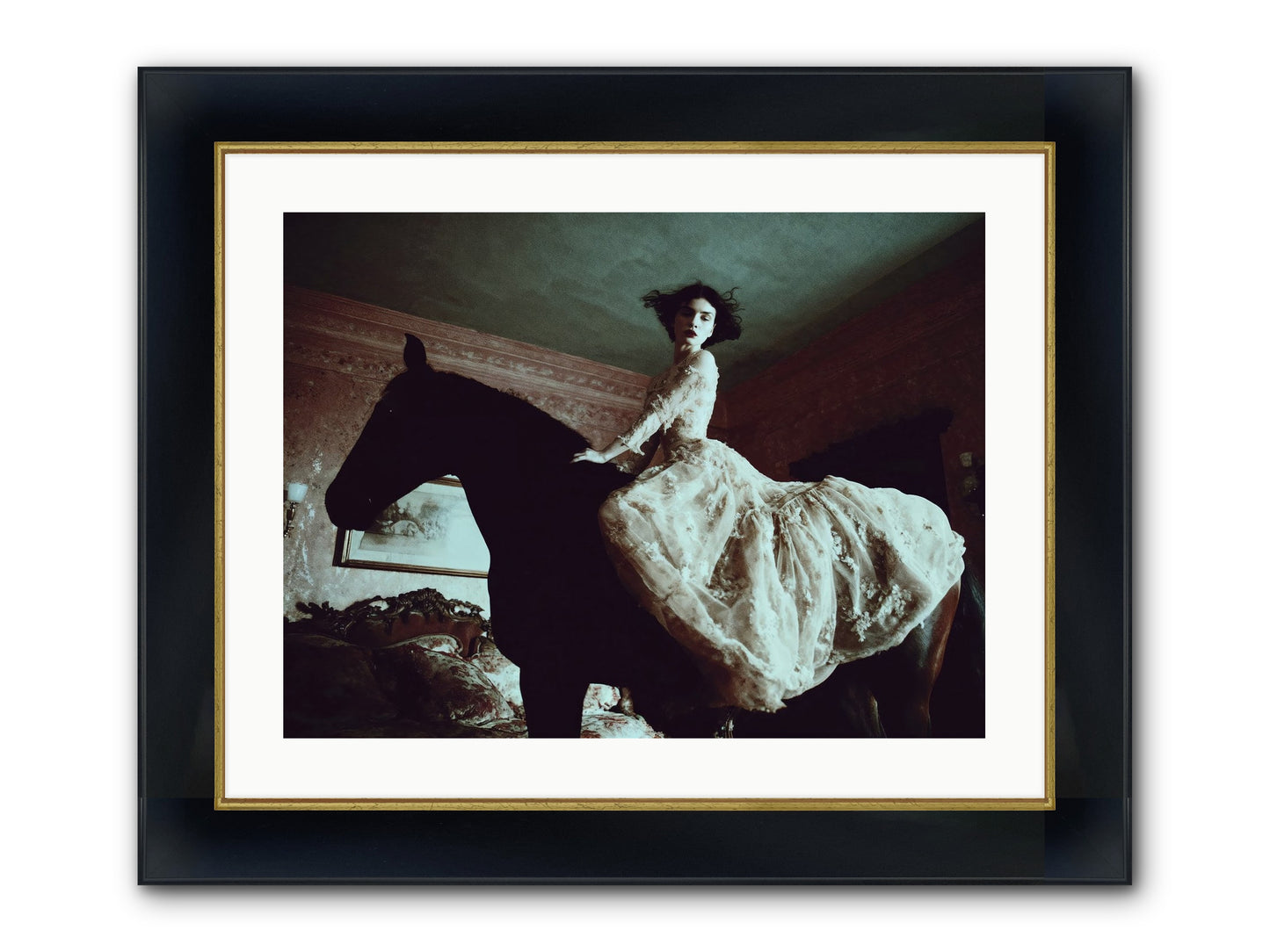 Midnight Inherited Framed Print - Wide Black w/Gold 24x18
