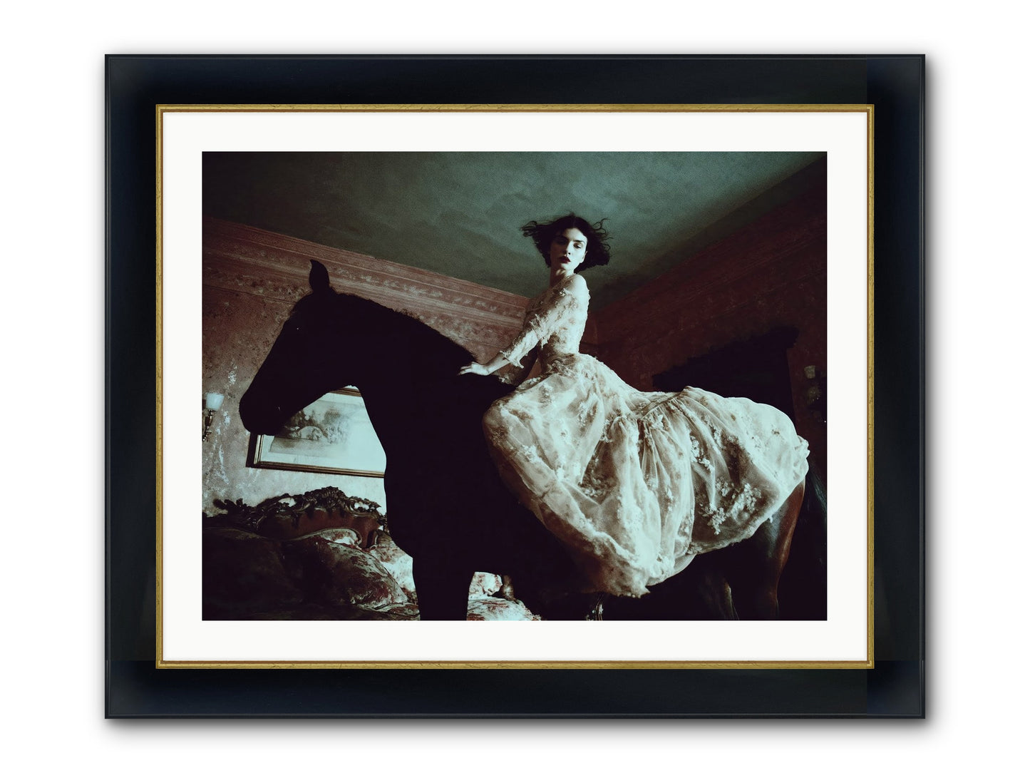 Midnight Inherited Framed Print - Wide Black w/Gold 32x24