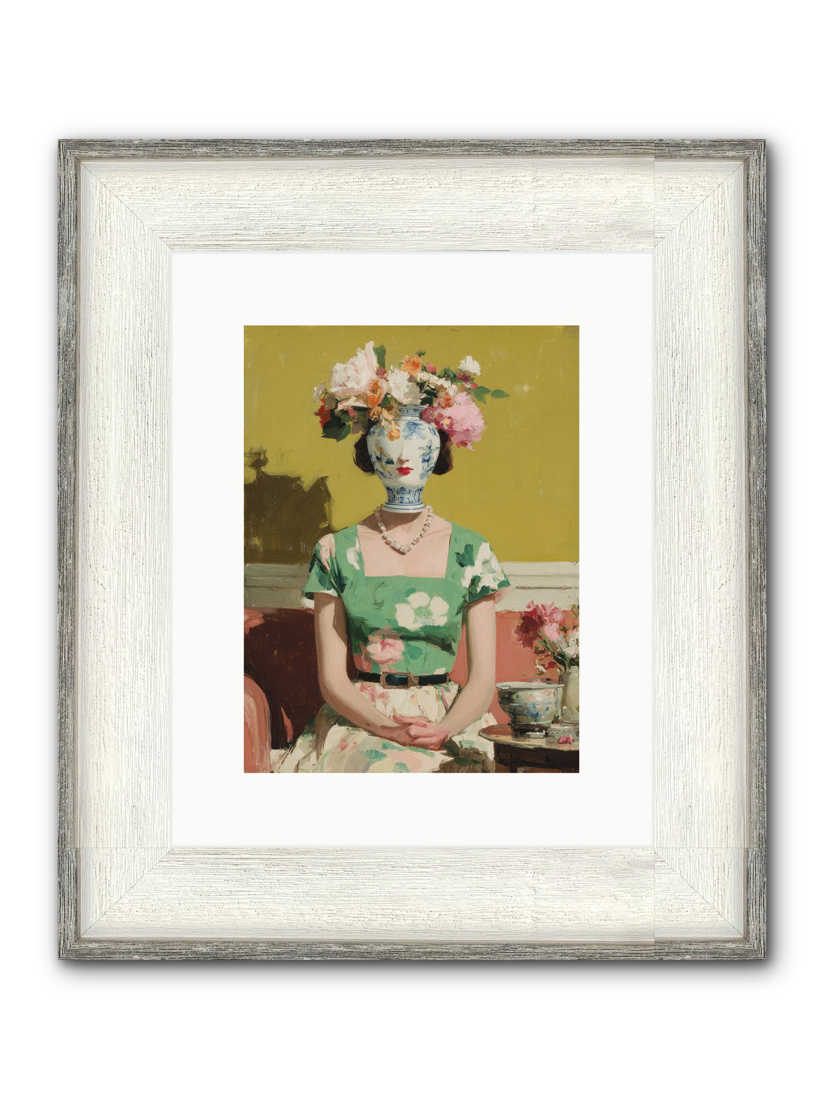 Midnight Picnic At Belgrave Framed Print - Driftwood White 9x12