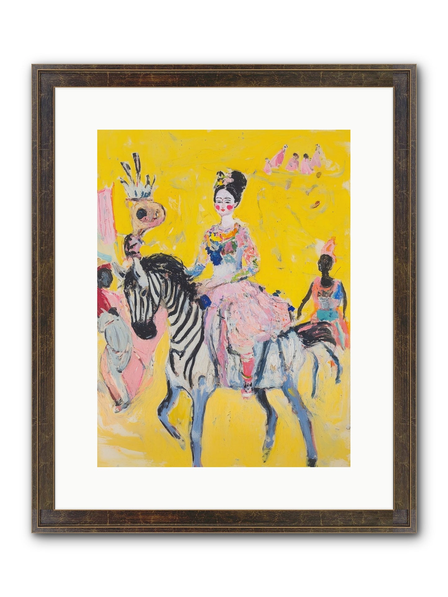 Midnight Queen Framed Print - Slimwoods Black/Gold 12x16