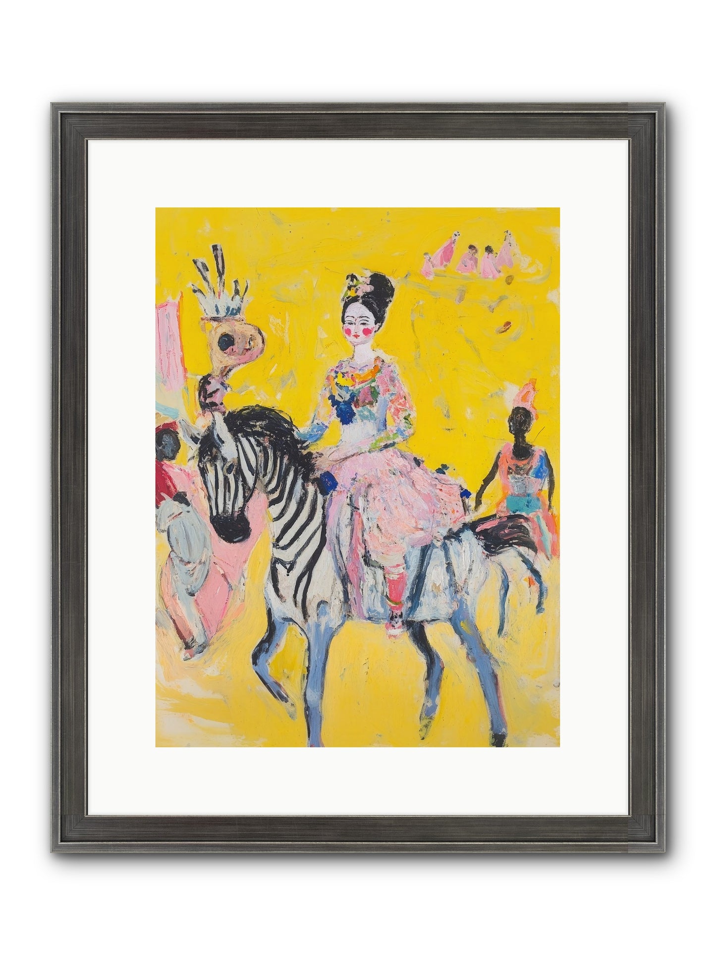 Midnight Queen Framed Print - Slimwoods Black/Silver 12x16