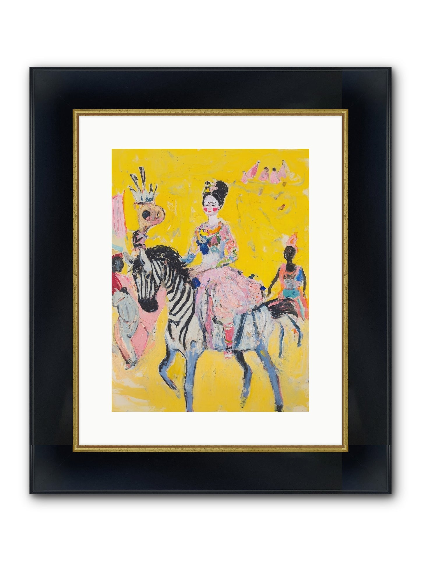 Midnight Queen Framed Print - Wide Black w/Gold 12x16
