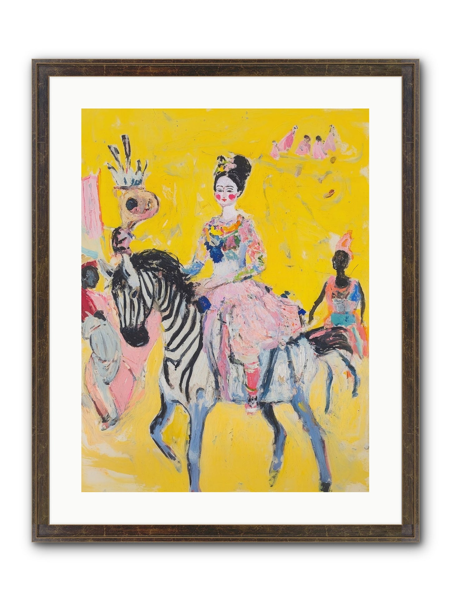 Midnight Queen Framed Print - Slimwoods Black/Gold 18x24