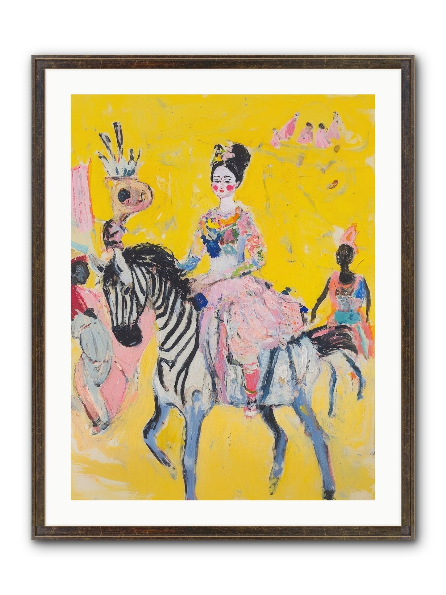 Midnight Queen Framed Print - Slimwoods Black/Gold 24x32
