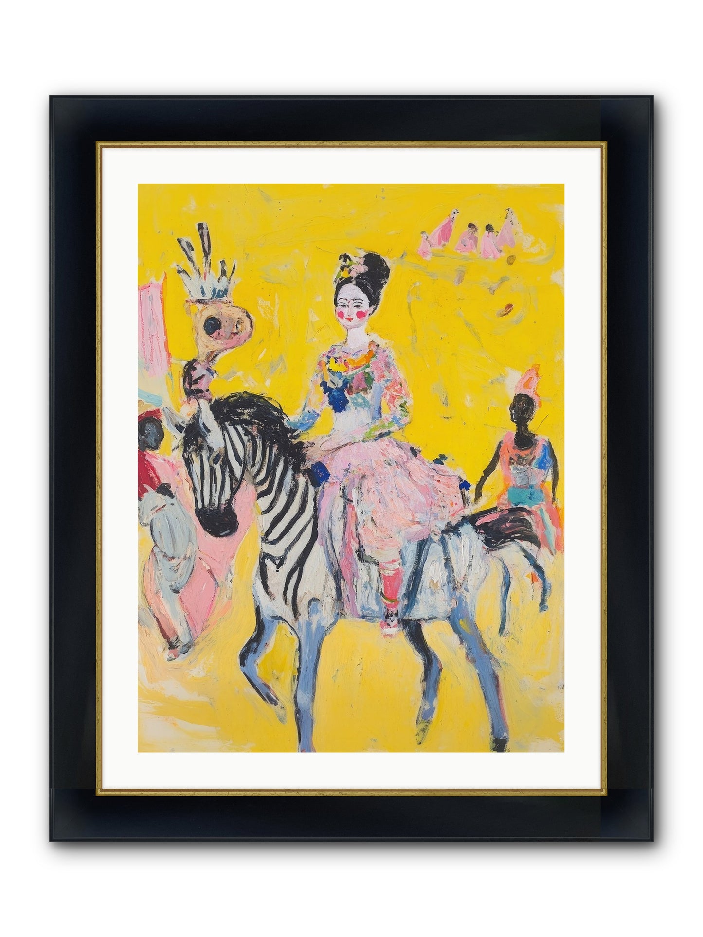 Midnight Queen Framed Print - Wide Black w/Gold 24x32
