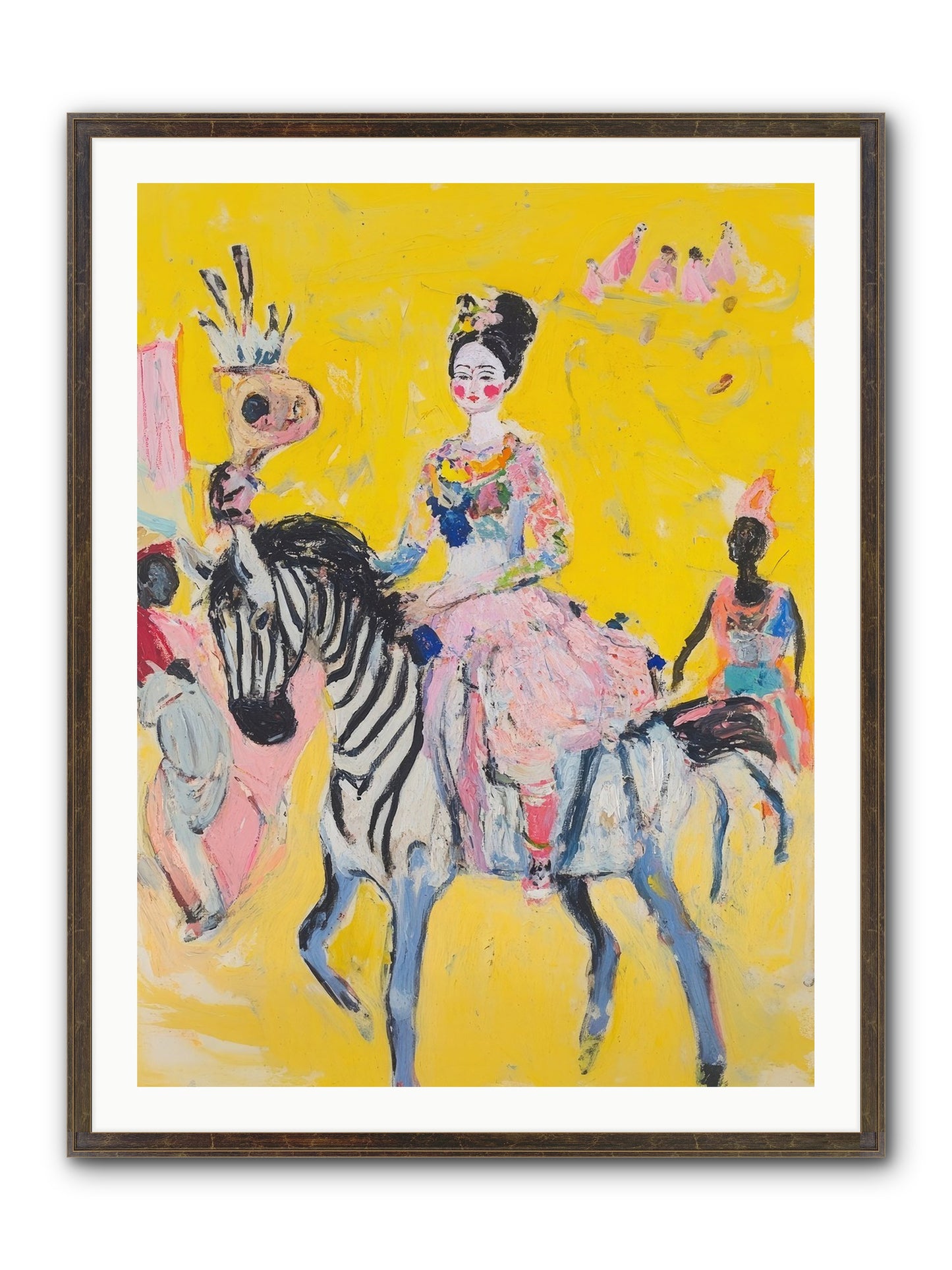 Midnight Queen Framed Print - Slimwoods Black/Gold 30x40