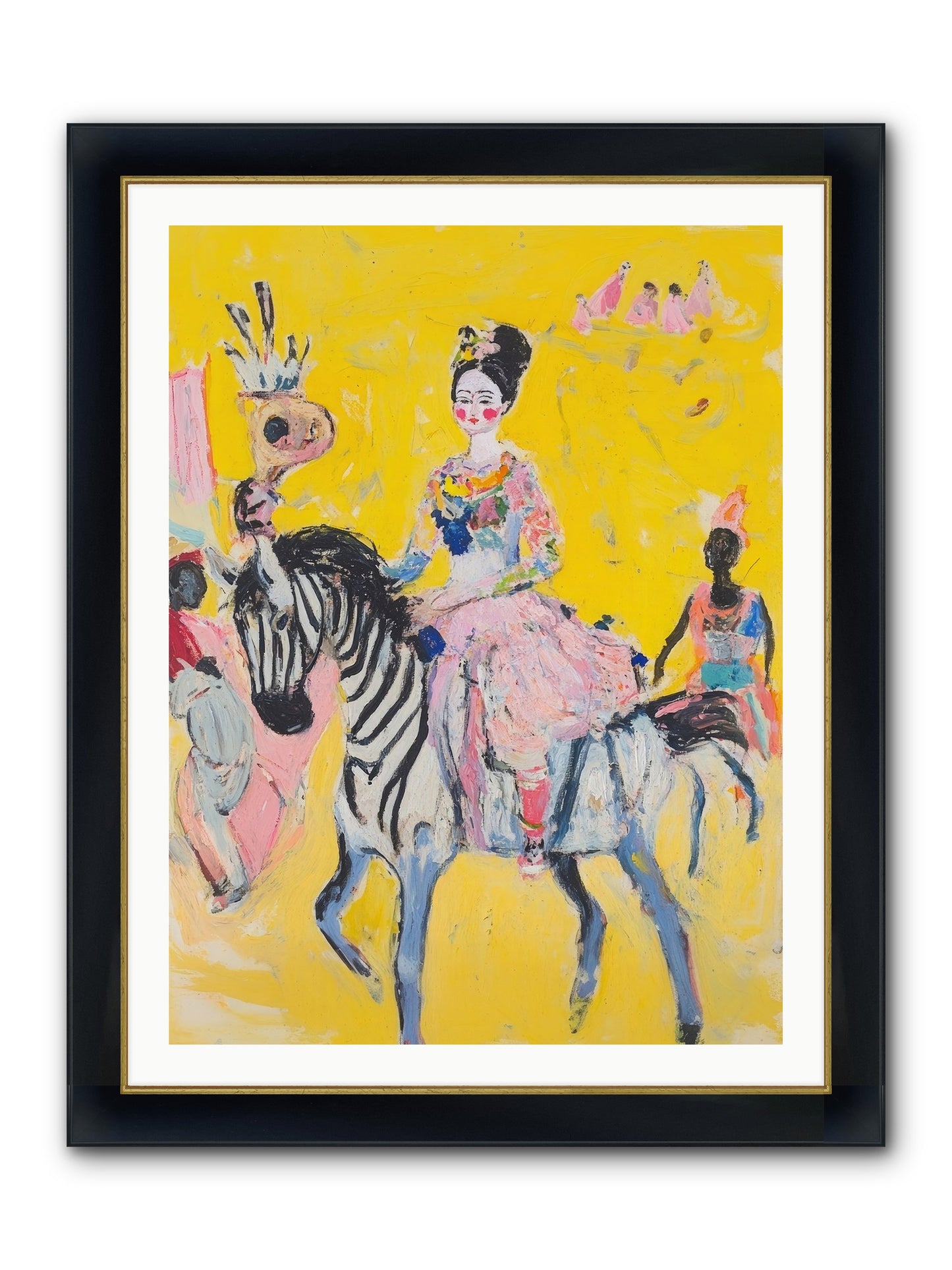 Midnight Queen Framed Print - Wide Black w/Gold 30x40