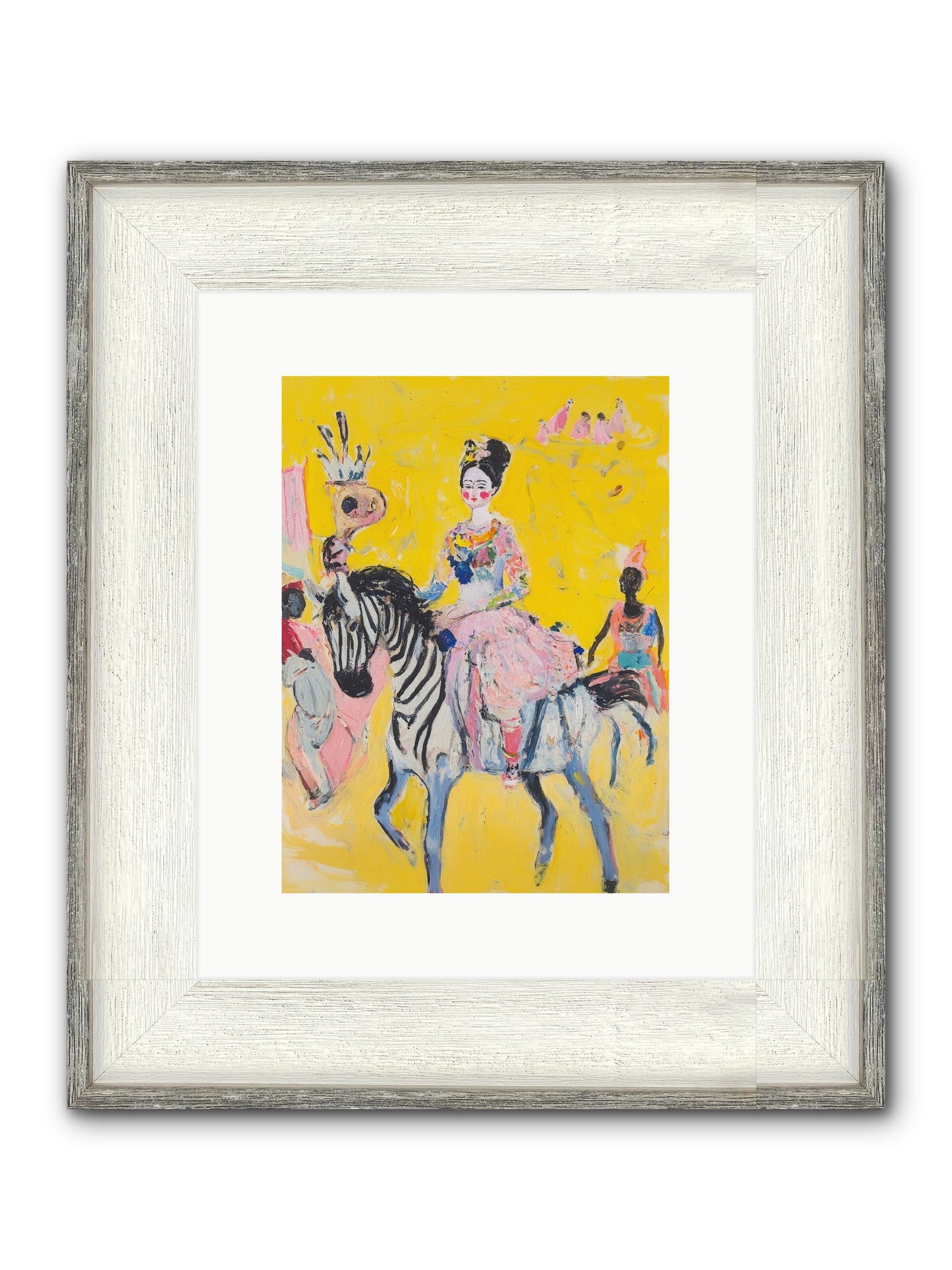 Midnight Queen Framed Print - Driftwood White 9x12