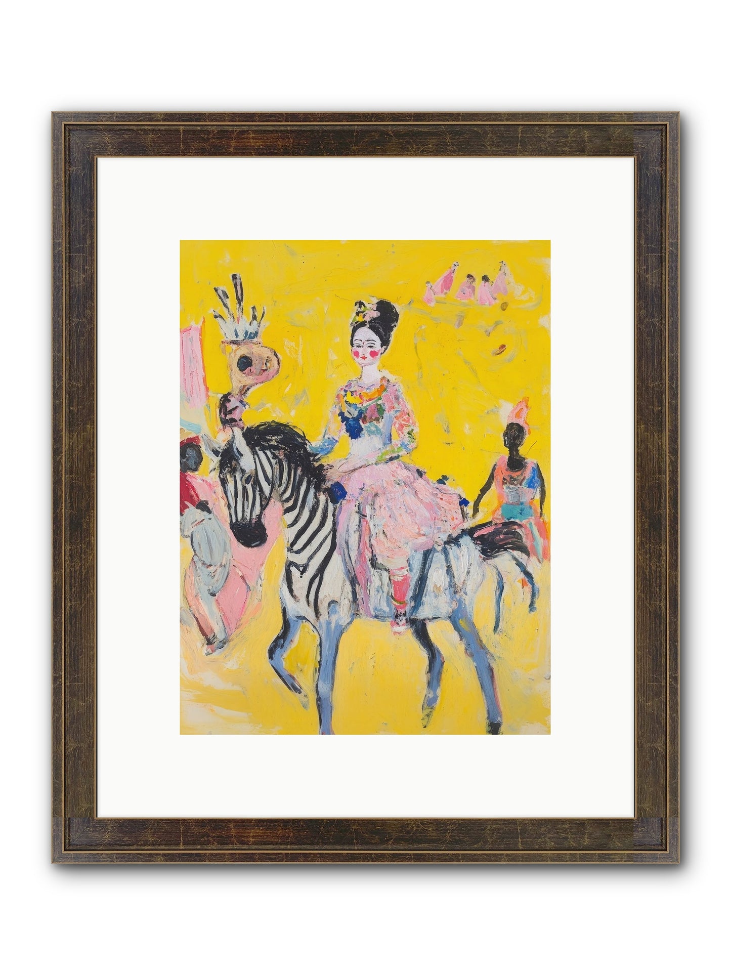 Midnight Queen Framed Print - Slimwoods Black/Gold 9x12
