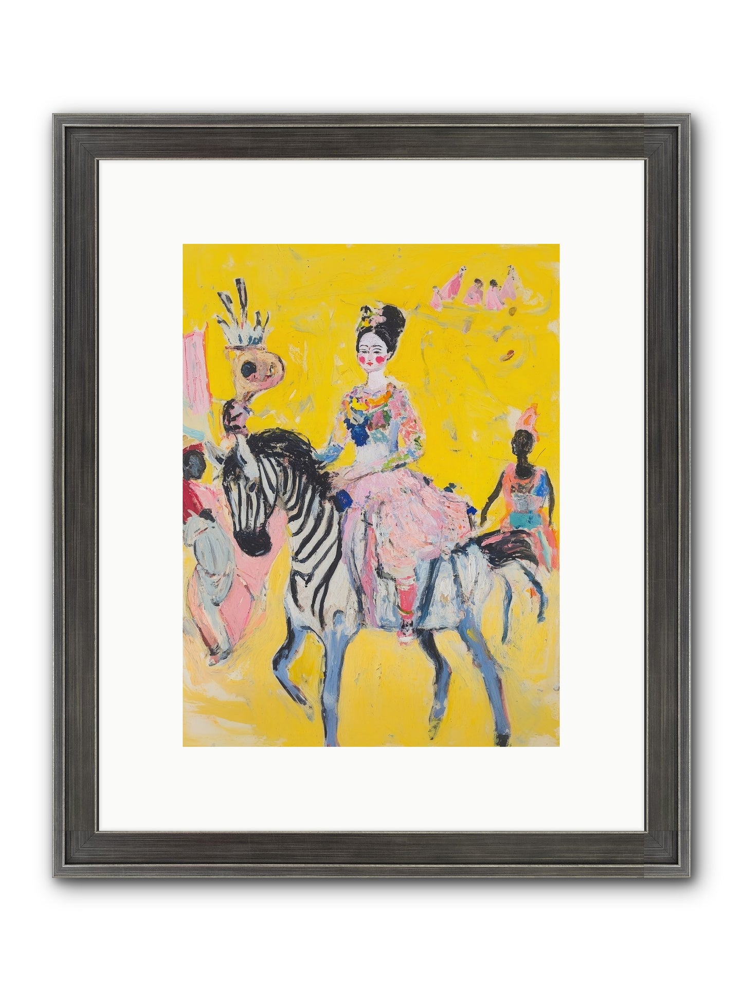 Midnight Queen Framed Print - Slimwoods Black/Silver 9x12